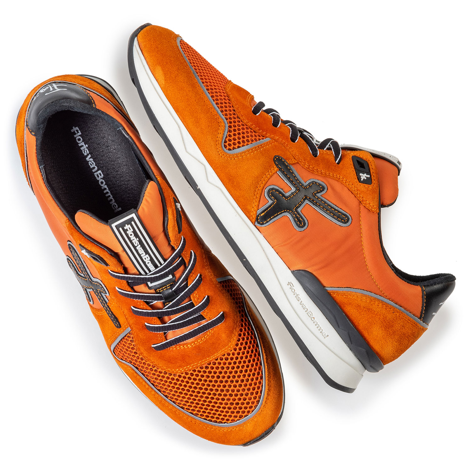16284/02 - Sneaker oranje suède 16284/02 - Sneaker oranje suède