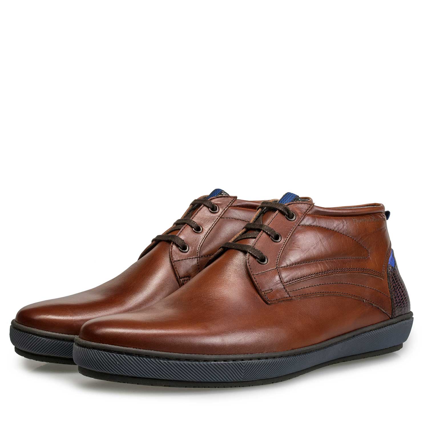 10074/03 - Dark cognac-coloured calf’s leather boot 10074/03 - Dark cognac-coloured calf’s leather boot