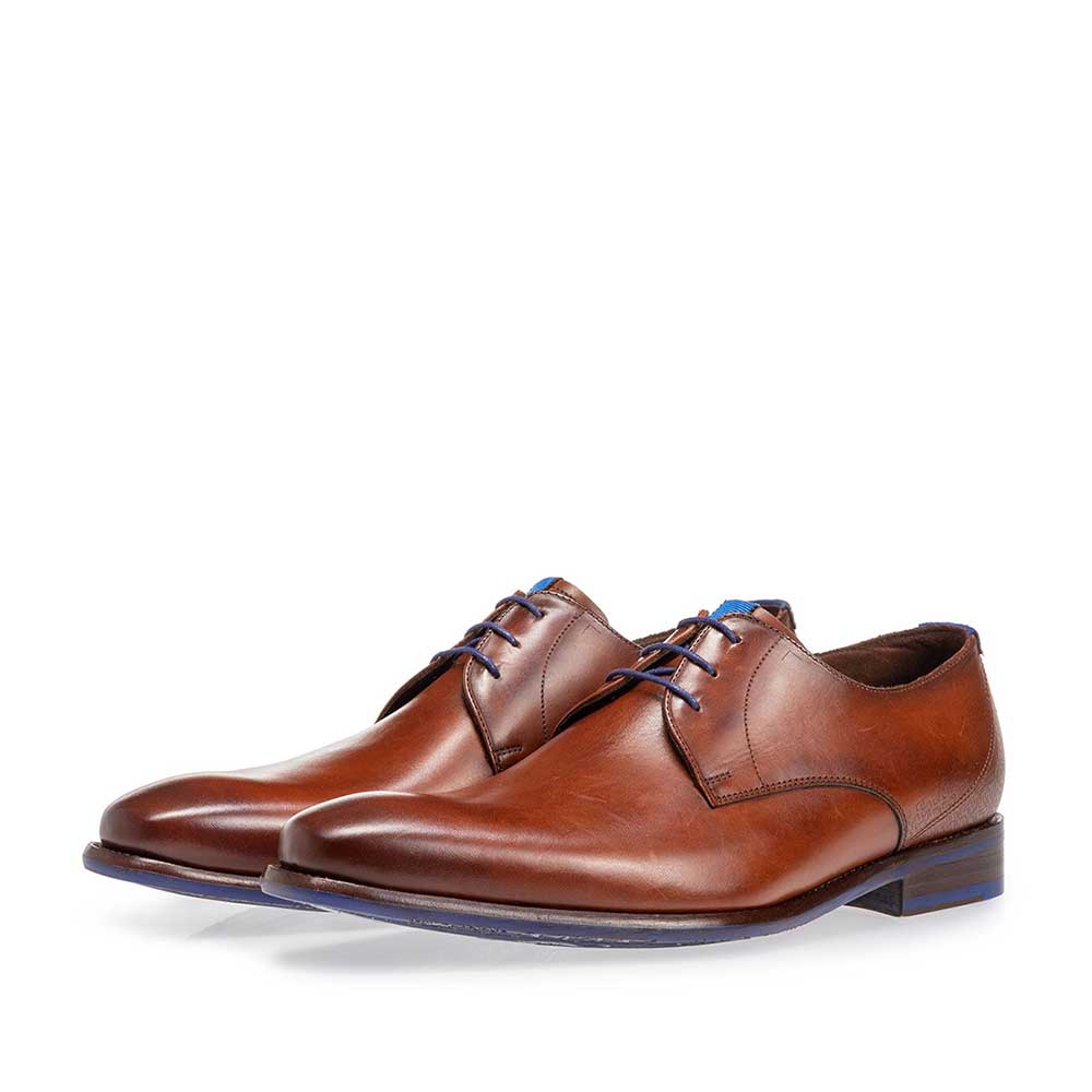 18130/00 - Lace shoe calf leather dark cognac 18130/00 - Lace shoe calf leather dark cognac