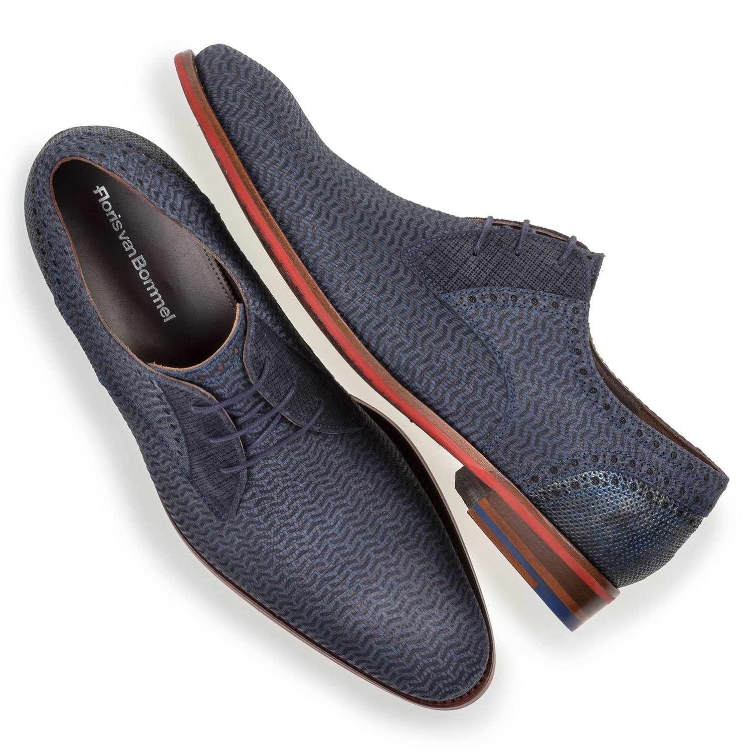 18107/26 - Lace shoe nubuck leather blue 18107/26 - Lace shoe nubuck leather blue