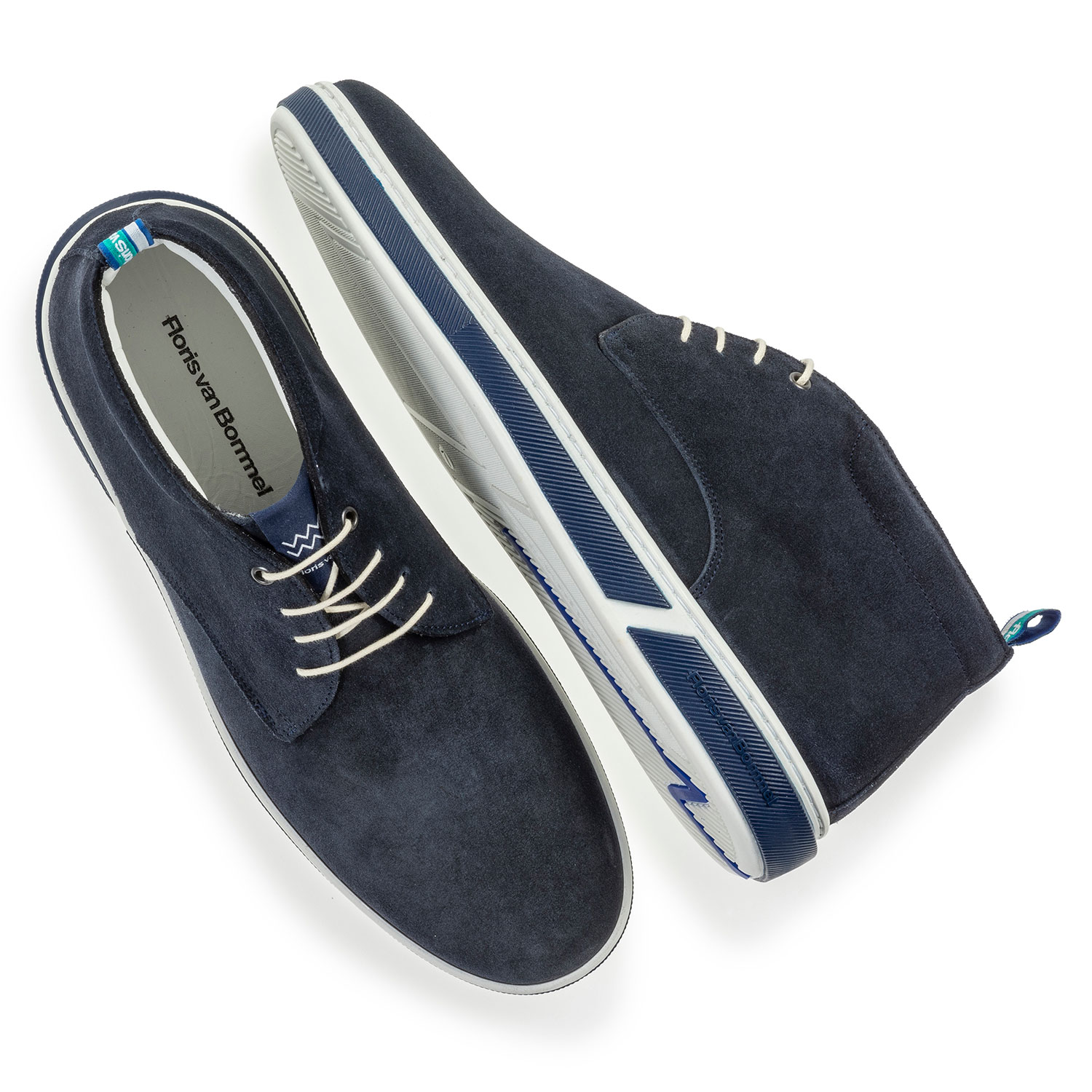 20350/01 - Donkerblauwe suède veterboot 20350/01 - Donkerblauwe suède veterboot