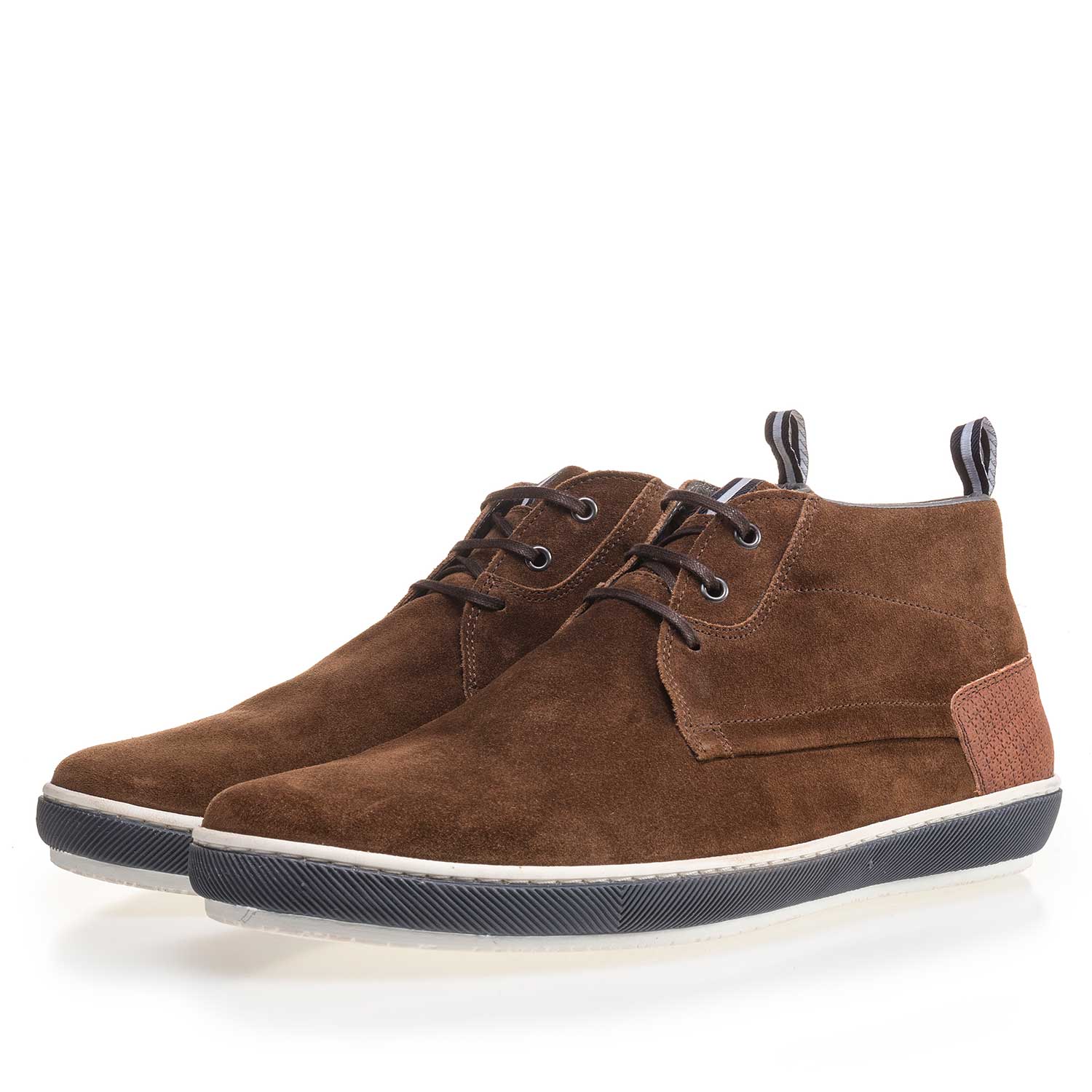 10989/06 - Bruine suède veterboot 10989/06 - Bruine suède veterboot