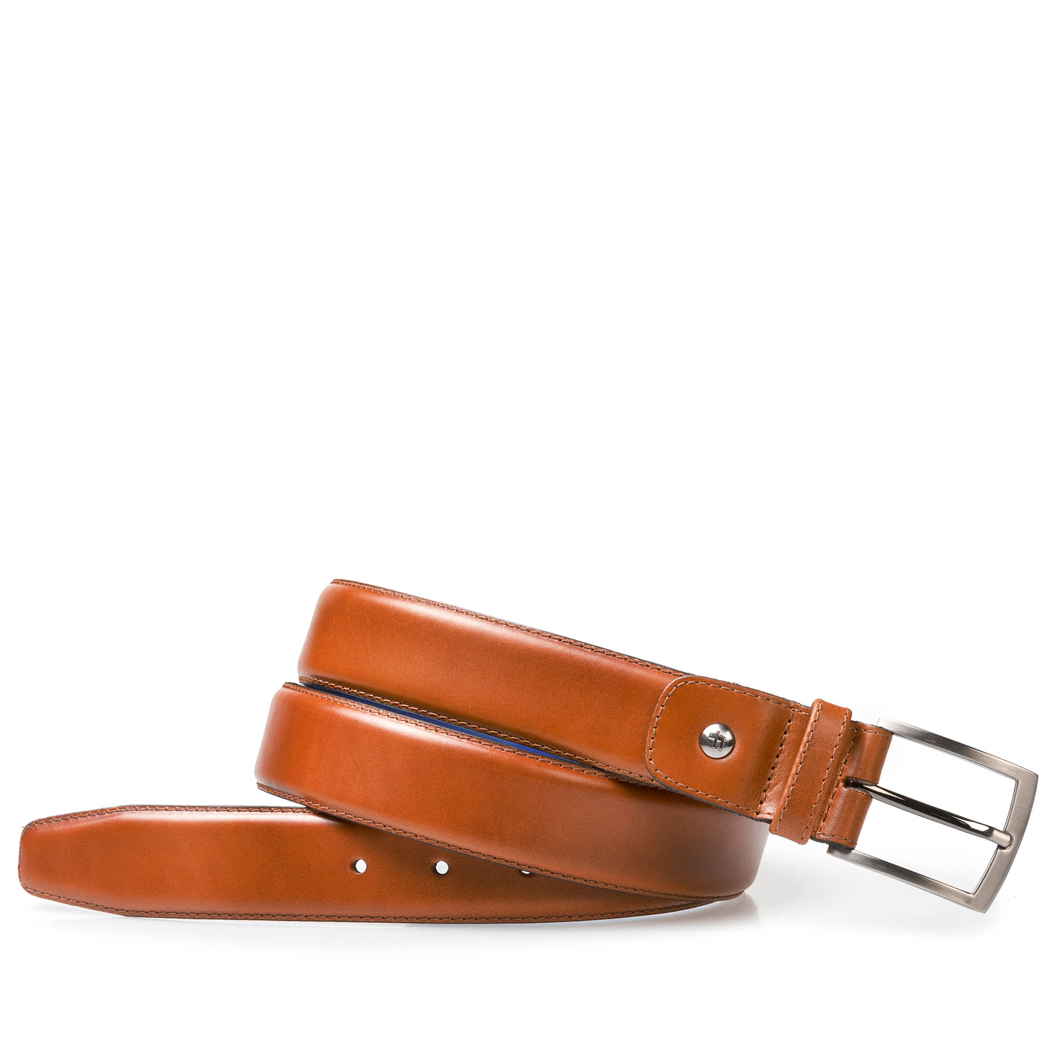 75046/02 - Floris van Bommel cognac leren herenriem 75046/02 - Floris van Bommel cognac leren herenriem
