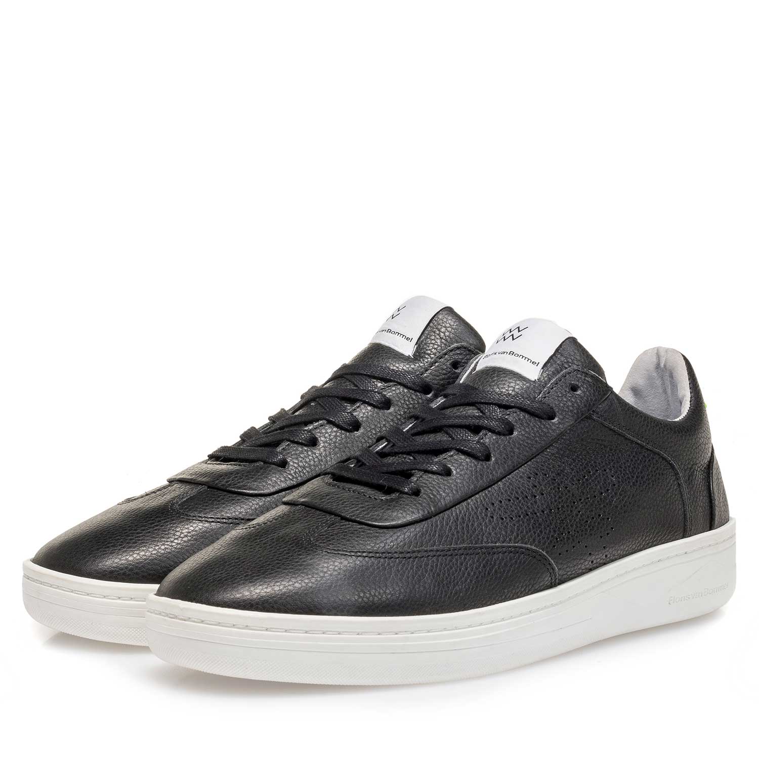 16255/04 - Zwarte leren sneaker 16255/04 - Zwarte leren sneaker