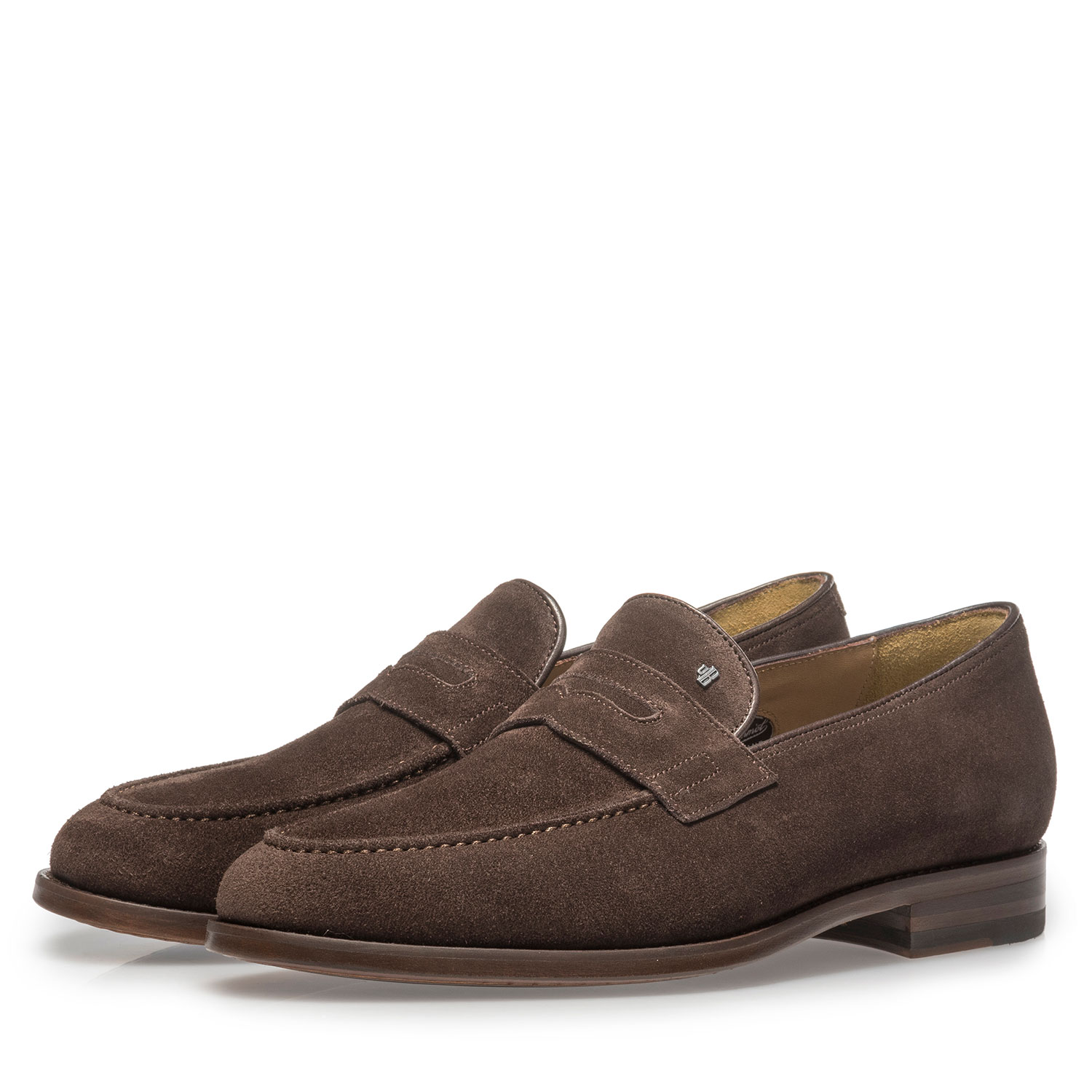 11132/00 - Dark brown suede leather loafer 11132/00 - Dark brown suede leather loafer