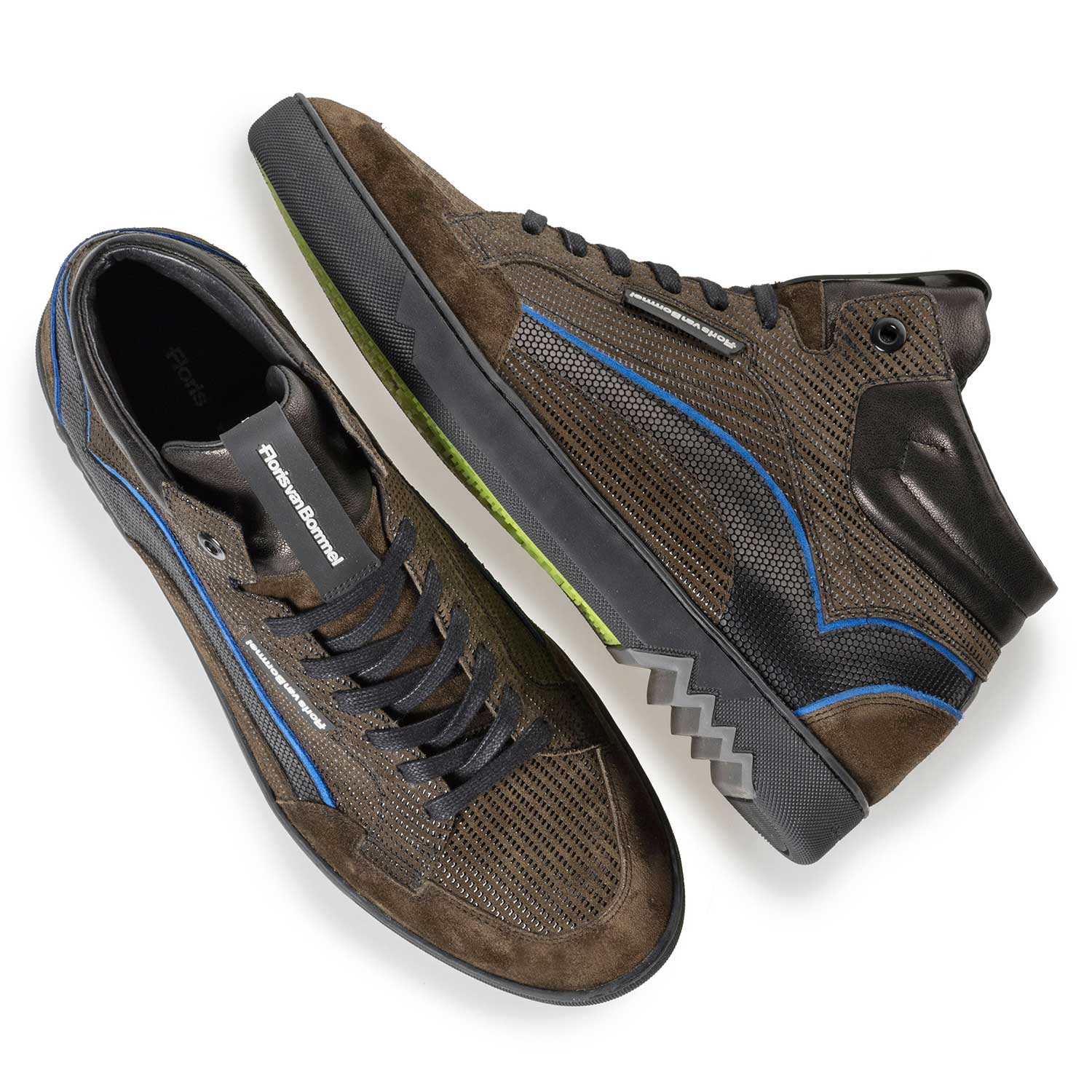 10200/08 - Mid-high sneaker cobalt blue 10200/08 - Mid-high sneaker cobalt blue