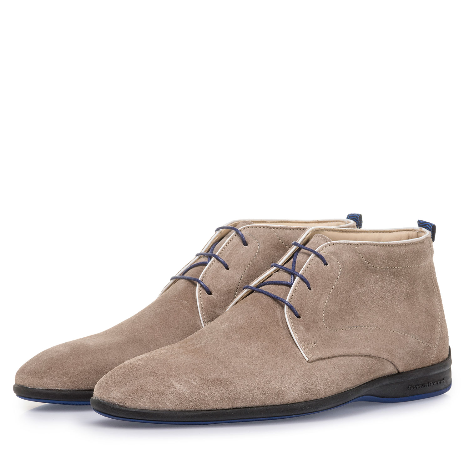 20300/01 - Beige suède veterboot 20300/01 - Beige suède veterboot
