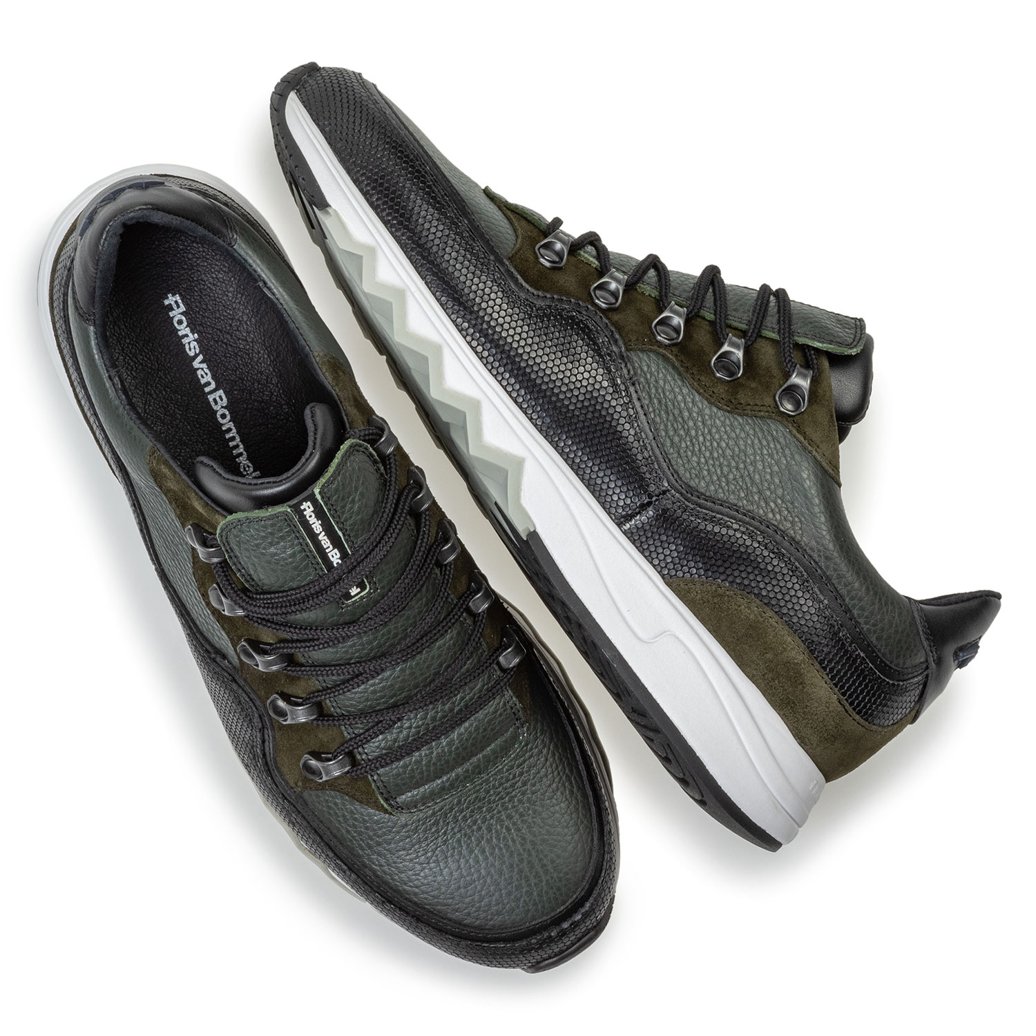 16393/24 - Sneaker leer groen 16393/24 - Sneaker leer groen