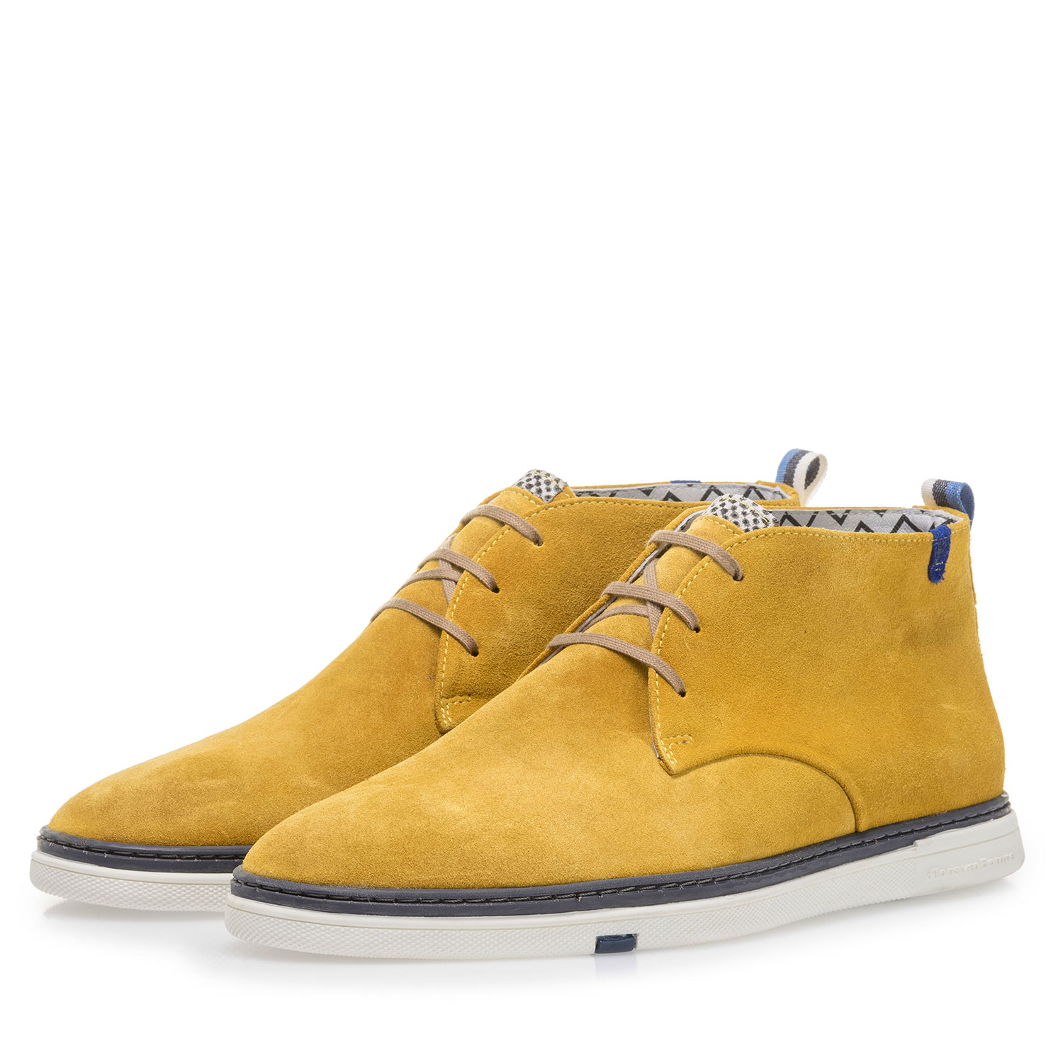 10502/12 - Yellow suede leather lace boot 10502/12 - Yellow suede leather lace boot