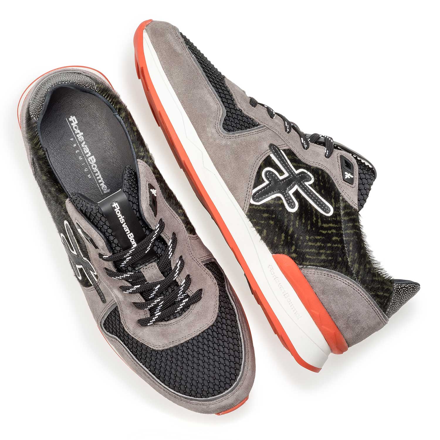 16241/03 - Premium grey suede leather sneaker 16241/03 - Premium grey suede leather sneaker