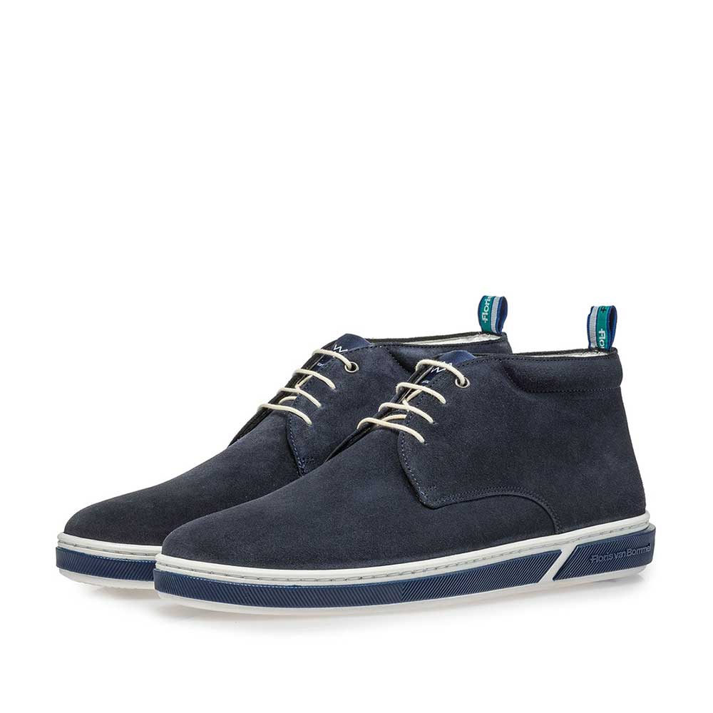 20350/01 - Donkerblauwe suède veterboot 20350/01 - Donkerblauwe suède veterboot