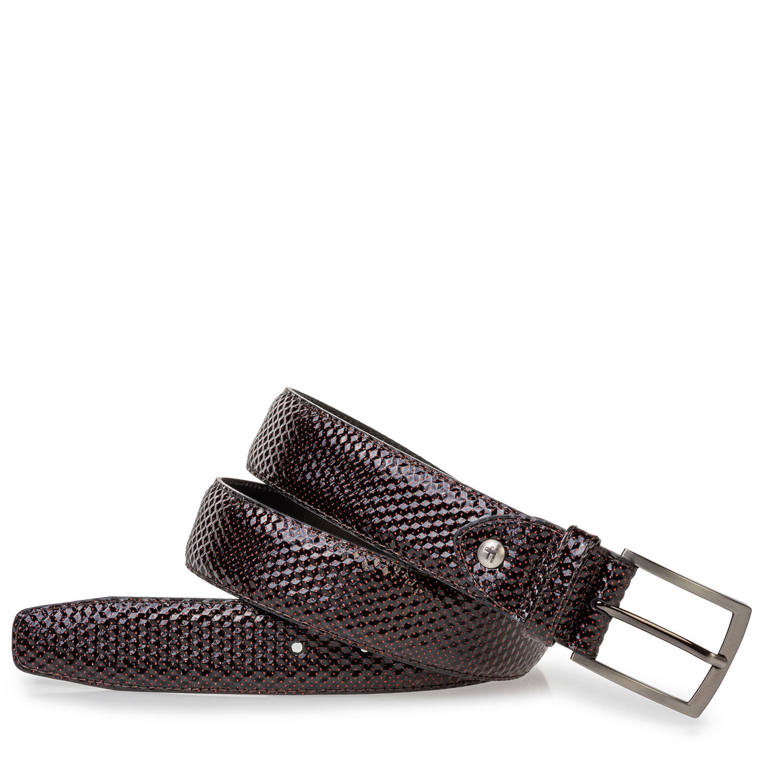 75205/44 - Belt printed leather red 75205/44 - Belt printed leather red
