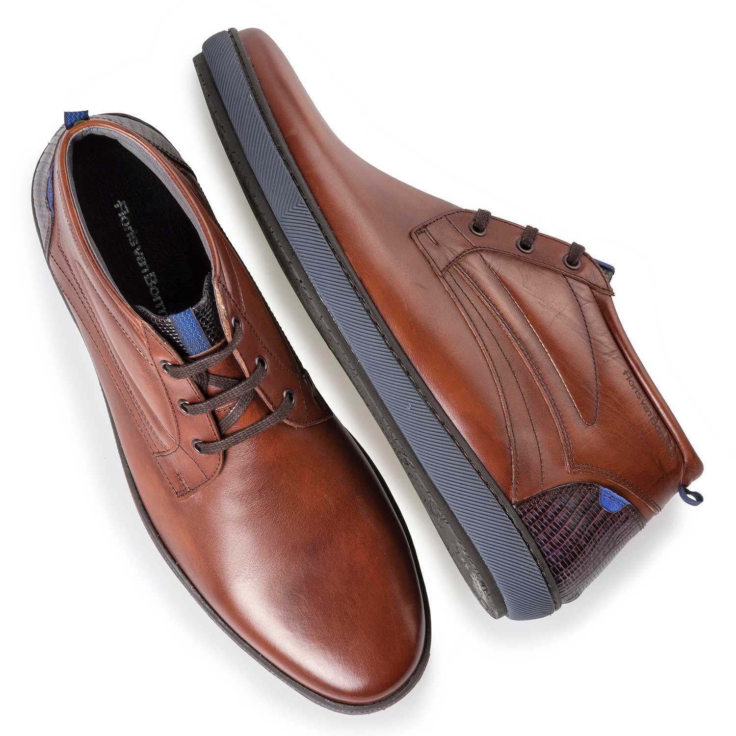 10074/03 - Dark cognac-coloured calf’s leather boot 10074/03 - Dark cognac-coloured calf’s leather boot