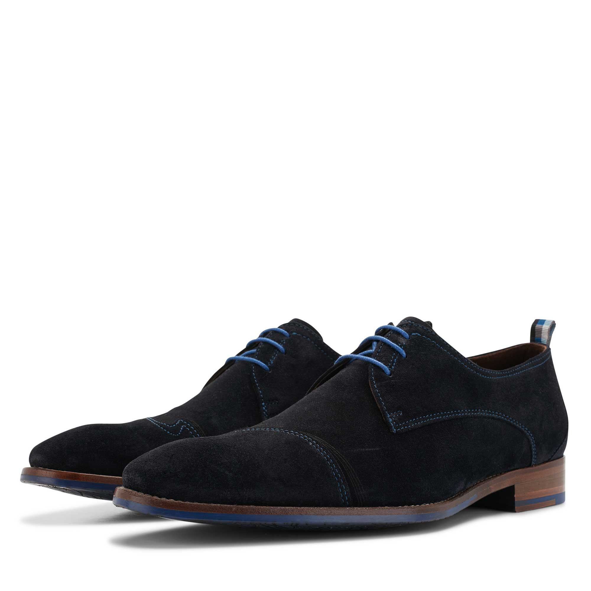 18006/04 - Blue suede lace shoe 18006/04 - Blue suede lace shoe