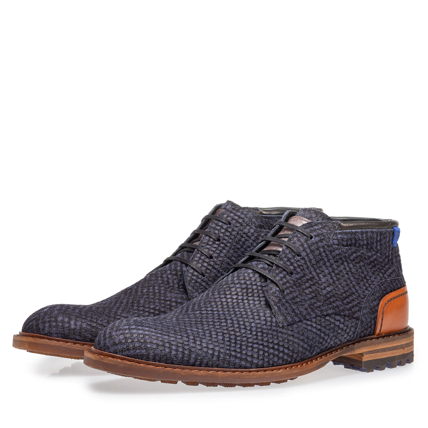 20102/09 - Crepi boot blue with print 20102/09 - Crepi boot blue with print