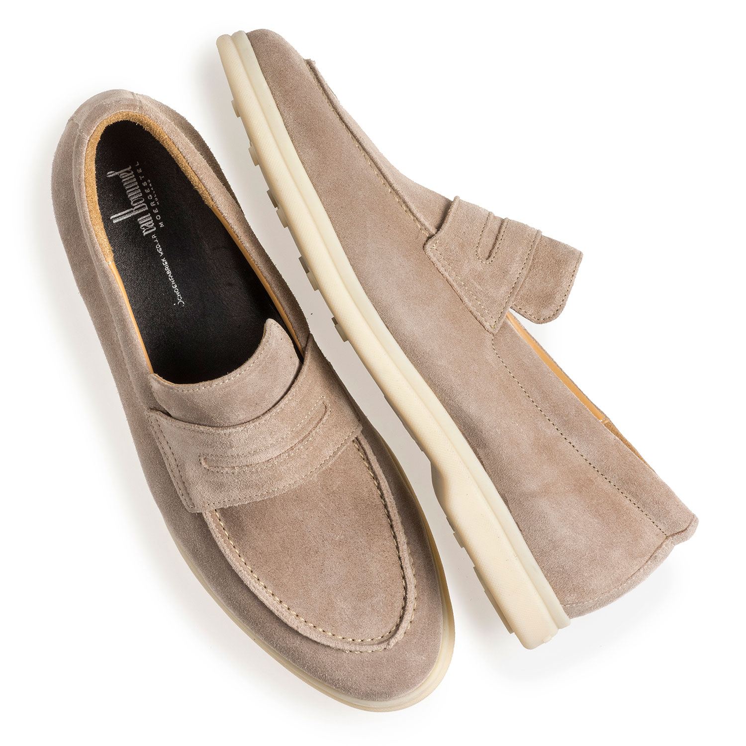 11205/02 - Beige suede leather loafer 11205/02 - Beige suede leather loafer