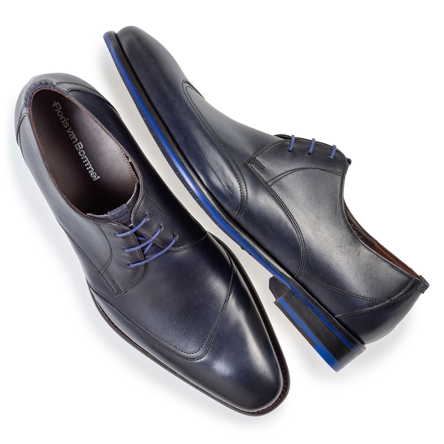 18133/02 - Lace shoe dark blue calf leather 18133/02 - Lace shoe dark blue calf leather