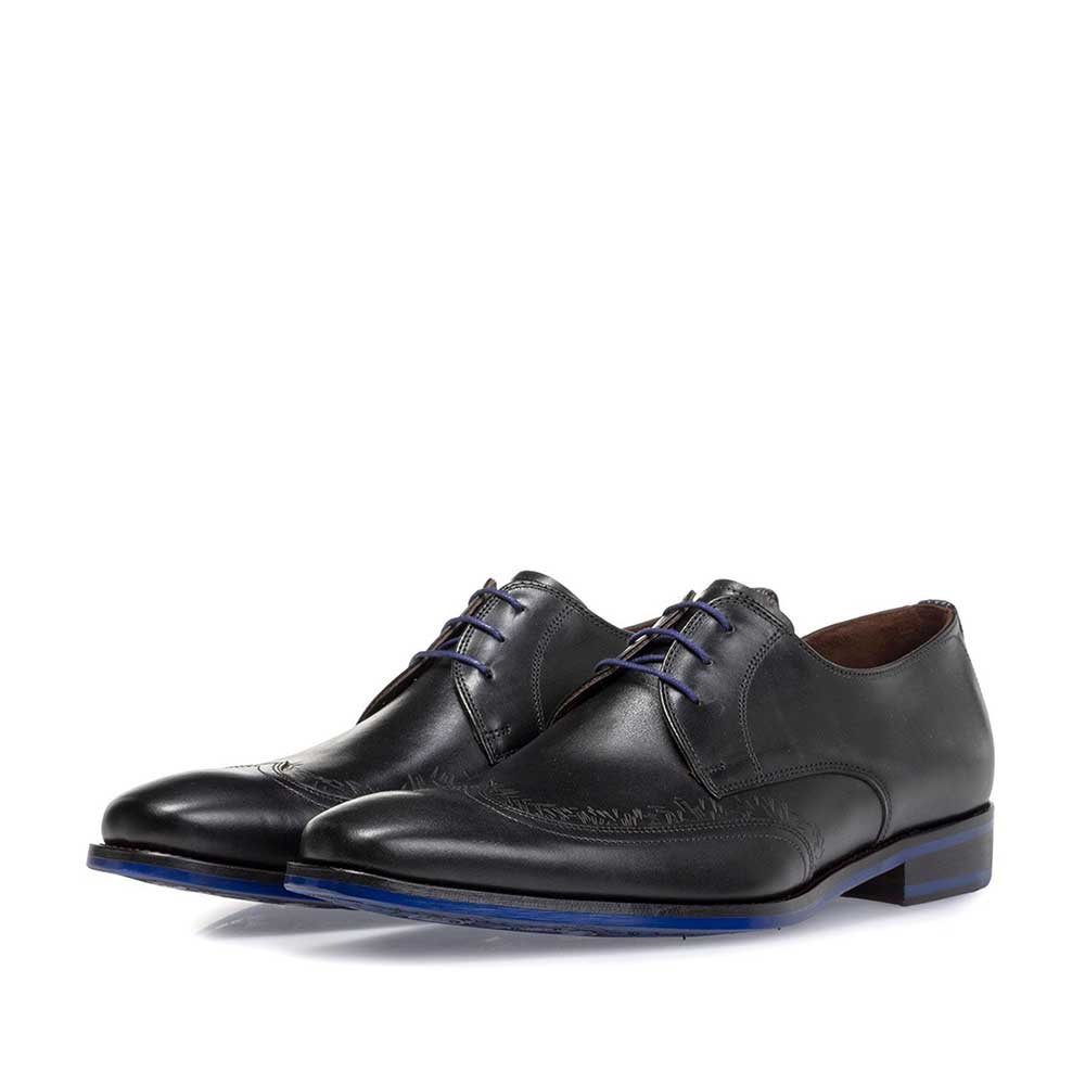 18212/02 - Lace shoe black calf leather 18212/02 - Lace shoe black calf leather