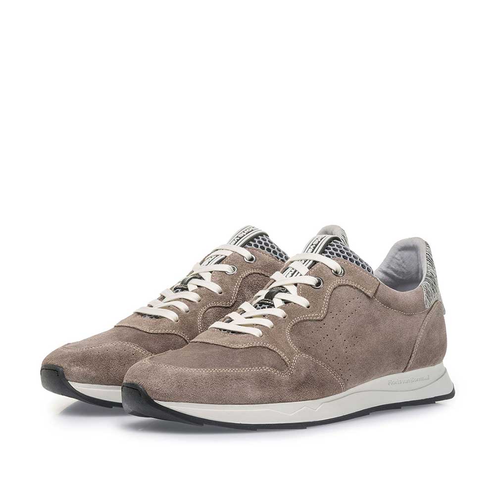 16446/02 - Suède sneaker taupe 16446/02 - Suède sneaker taupe
