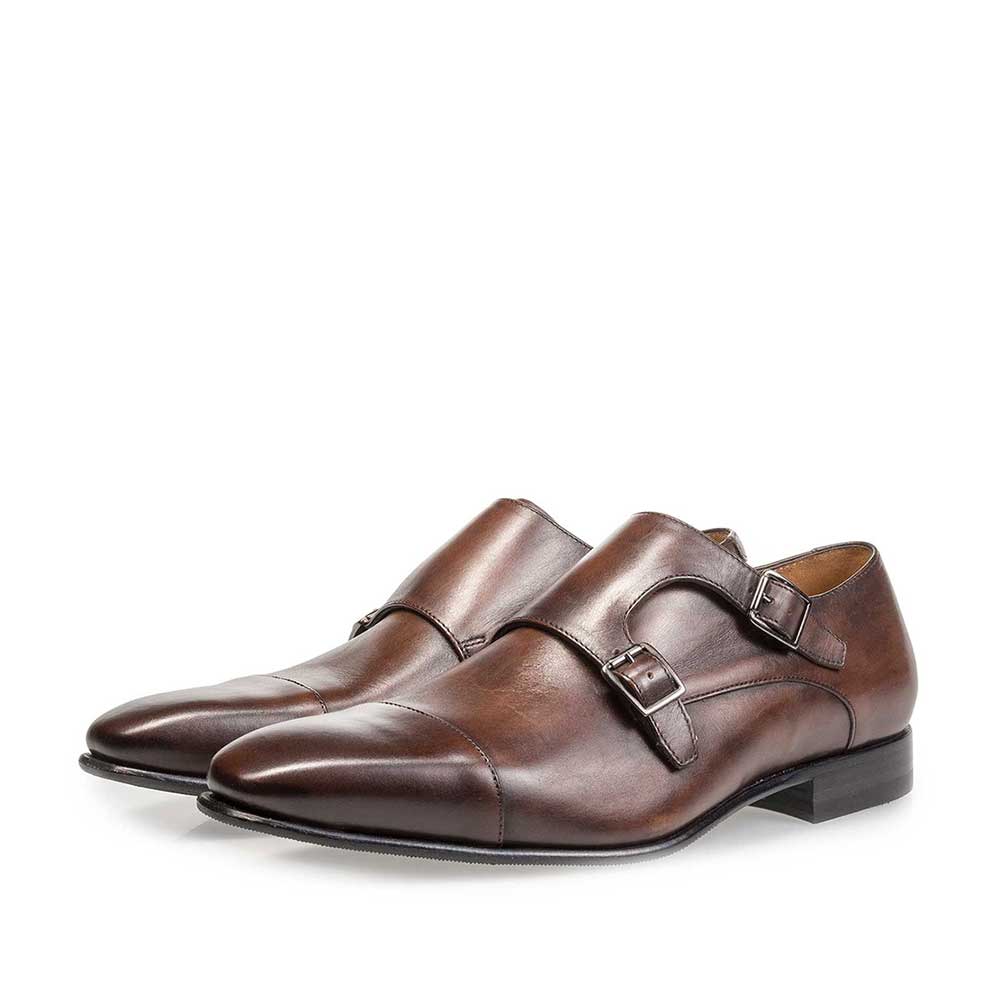 12295/03 - Dark brown calf leather monk strap 12295/03 - Dark brown calf leather monk strap