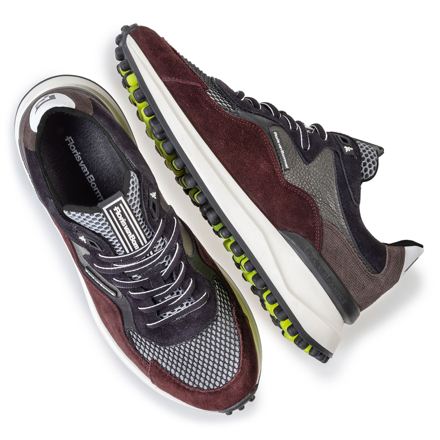 16339/03 - Noppi sneaker bordeauxrood/blauw 16339/03 - Noppi sneaker bordeauxrood/blauw