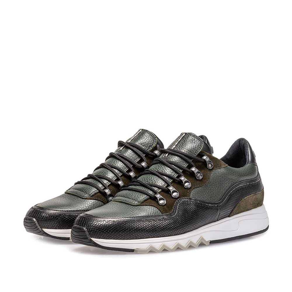 16393/24 - Sneaker leer groen 16393/24 - Sneaker leer groen