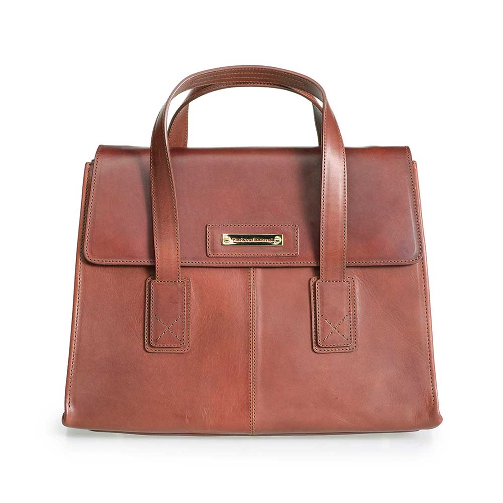 89009/01 - Bruine leren business bag 89009/01 - Bruine leren business bag