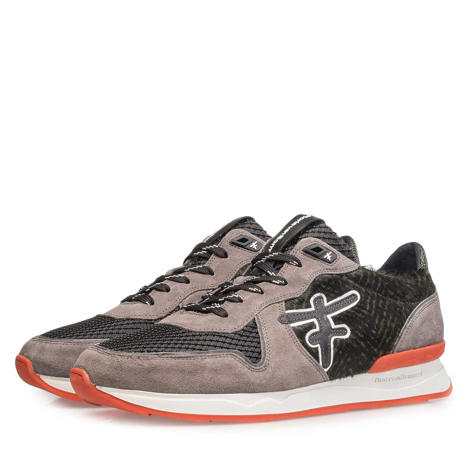 16241/03 - Premium grey suede leather sneaker 16241/03 - Premium grey suede leather sneaker