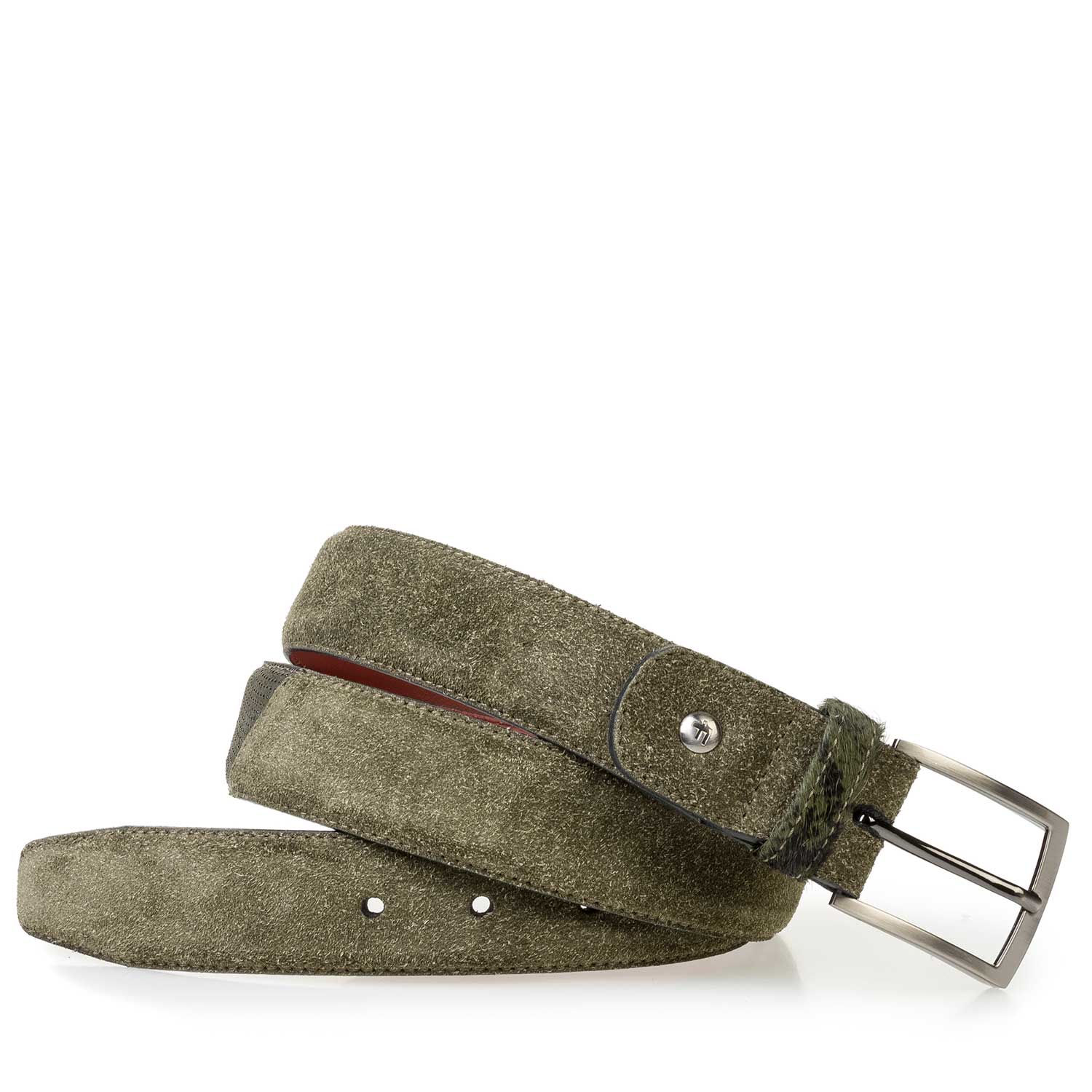 75188/28 - Groene ruwharig suède riem 75188/28 - Groene ruwharig suède riem