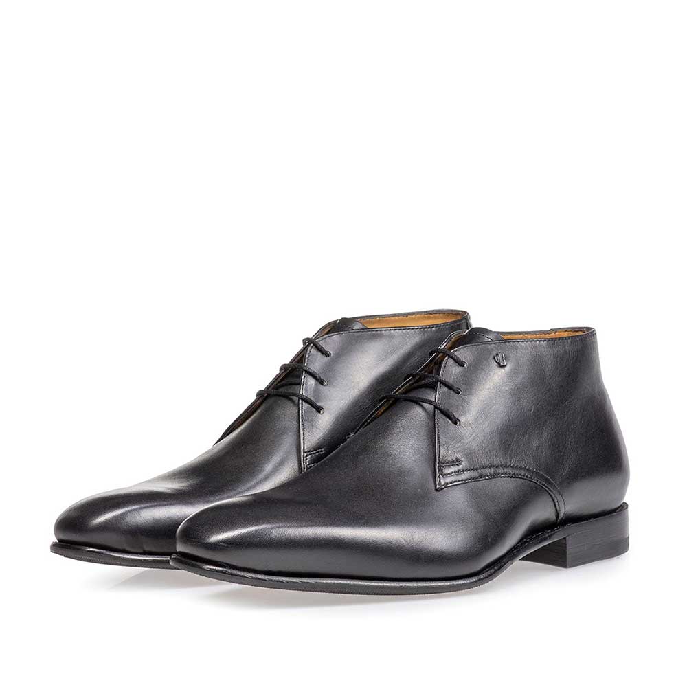 10595/11 - Kalfsleren veterschoen zwart 10595/11 - Kalfsleren veterschoen zwart
