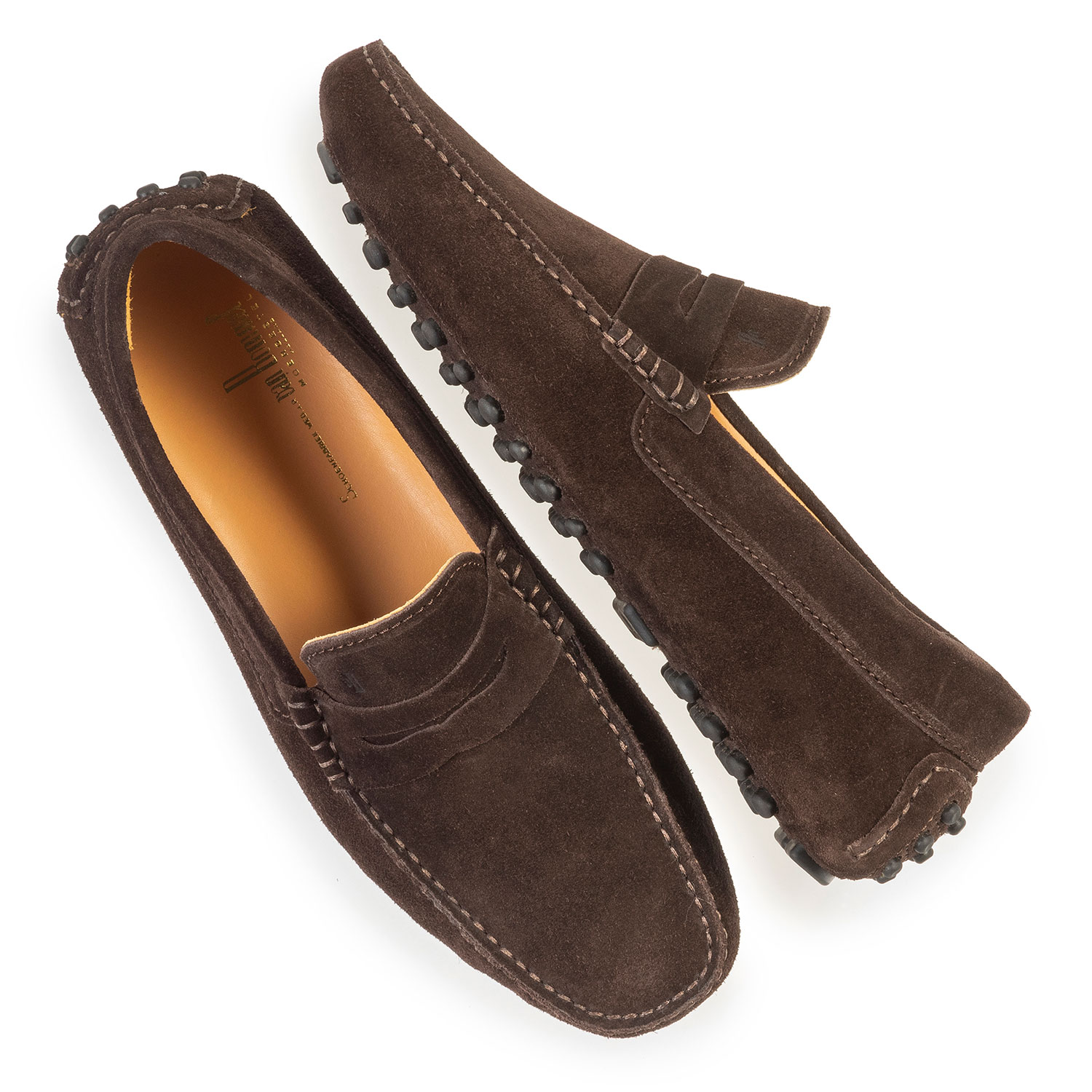 15100/00 - Dark brown suede leather moccasin 15100/00 - Dark brown suede leather moccasin