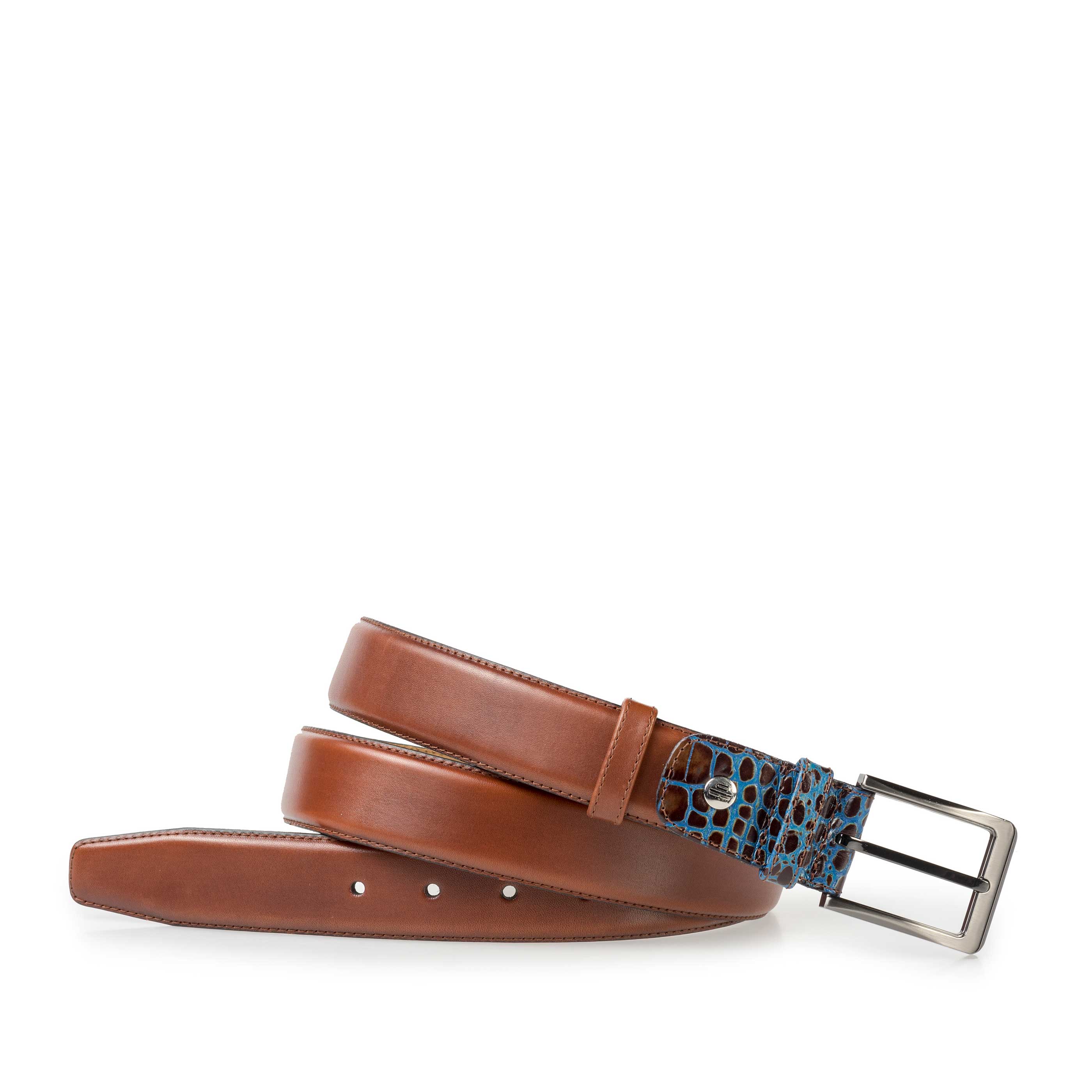 75055/02 - Middenbruine leren riem 75055/02 - Middenbruine leren riem