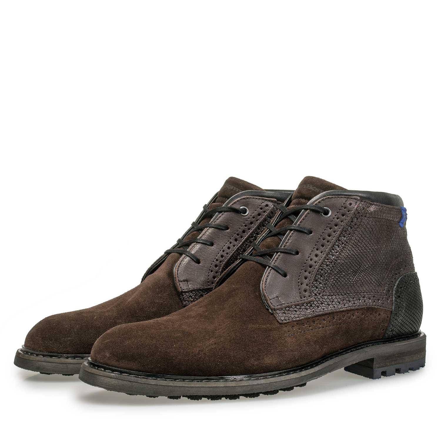 10978/13 - Bruine veterboot van suède 10978/13 - Bruine veterboot van suède