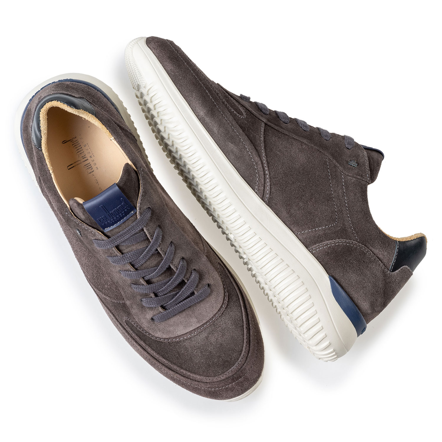 16306/13 - Grey suede leather sneaker 16306/13 - Grey suede leather sneaker