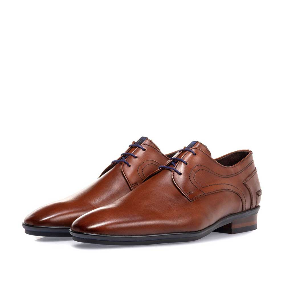 18240/02 - Lace shoe leather cognac 18240/02 - Lace shoe leather cognac