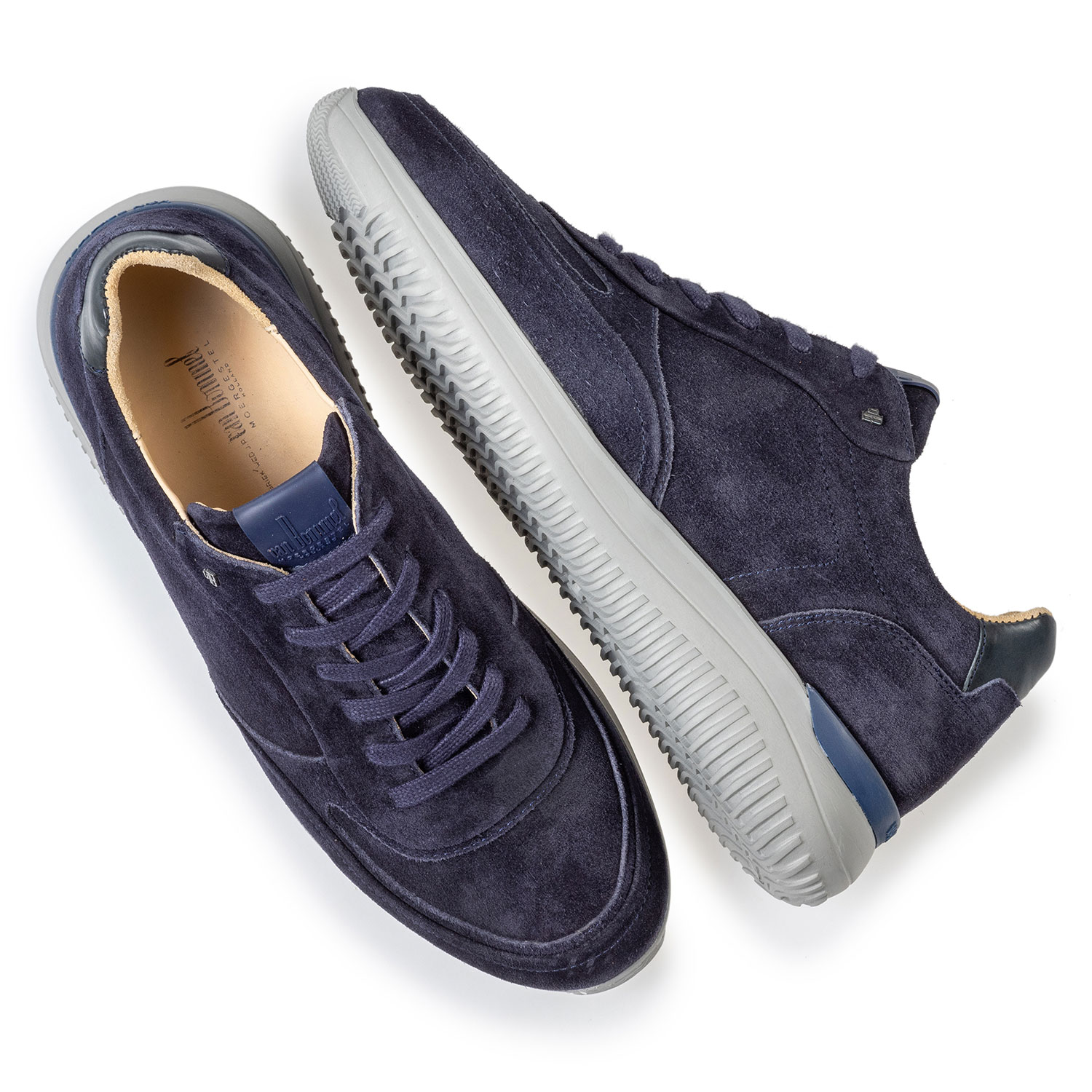 16306/11 - Blue suede leather sneaker 16306/11 - Blue suede leather sneaker