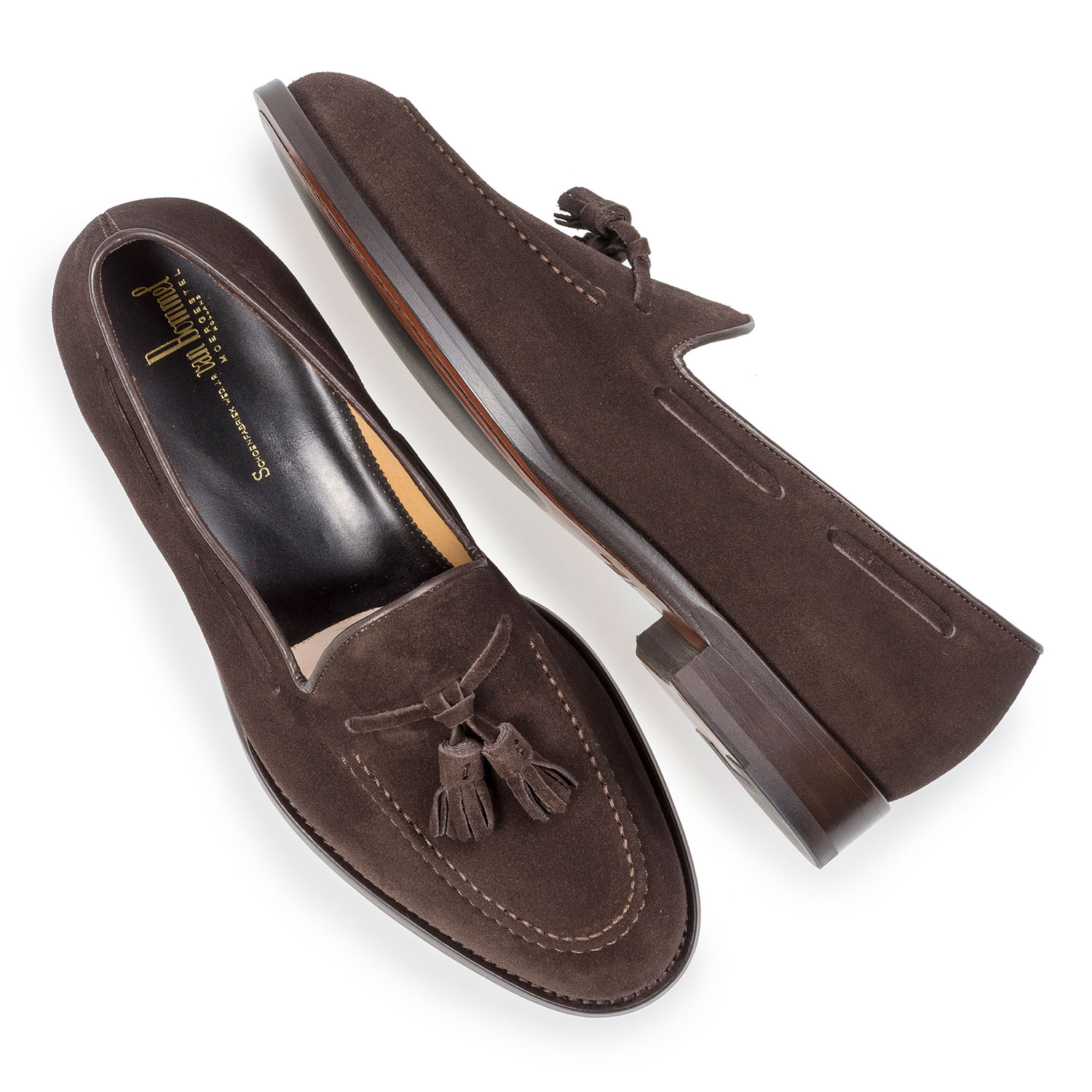 11131/04 - Donkerbruine suède loafer 11131/04 - Donkerbruine suède loafer