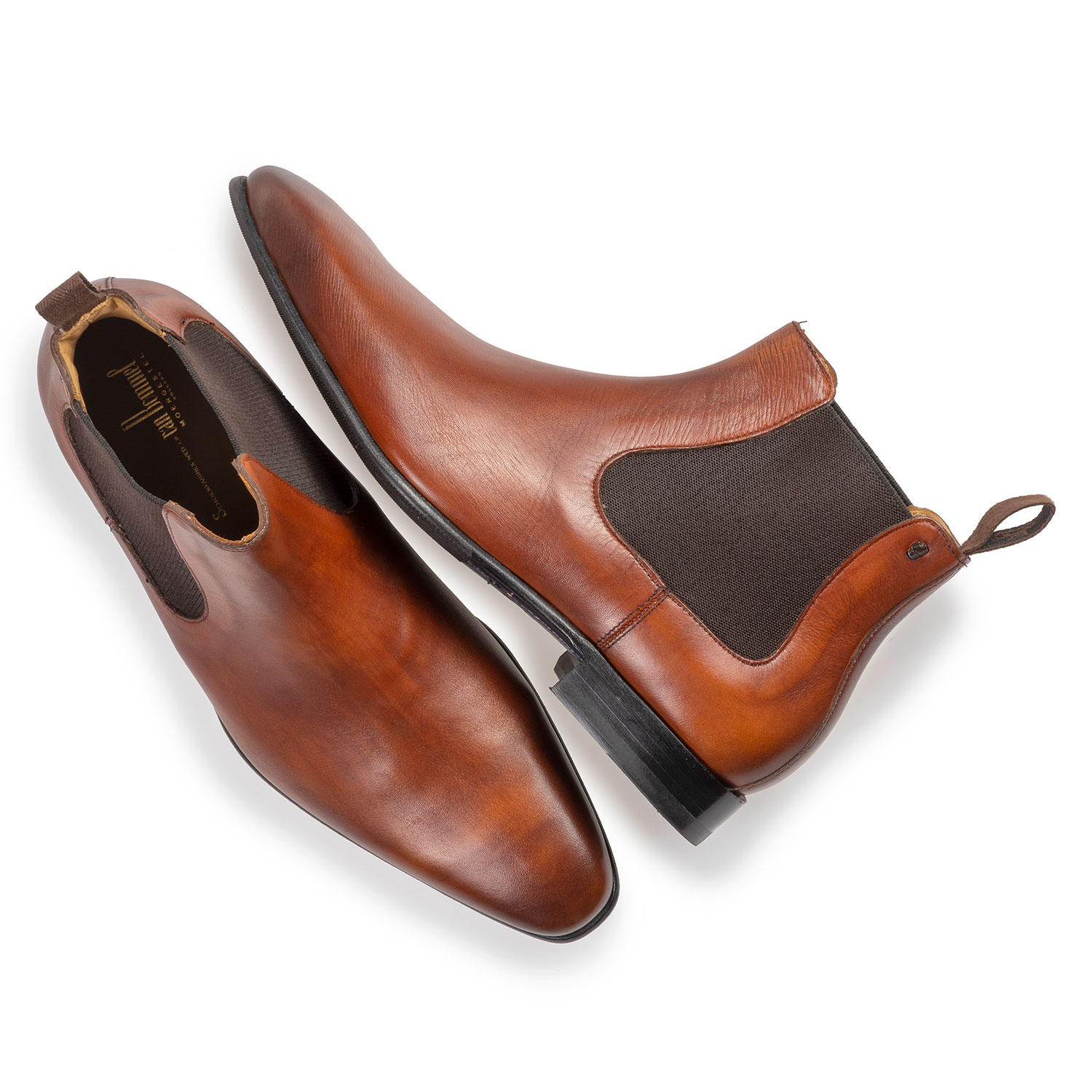 10537/00 - Dark cognac-coloured calf leather Chelsea boot 10537/00 - Dark cognac-coloured calf leather Chelsea boot