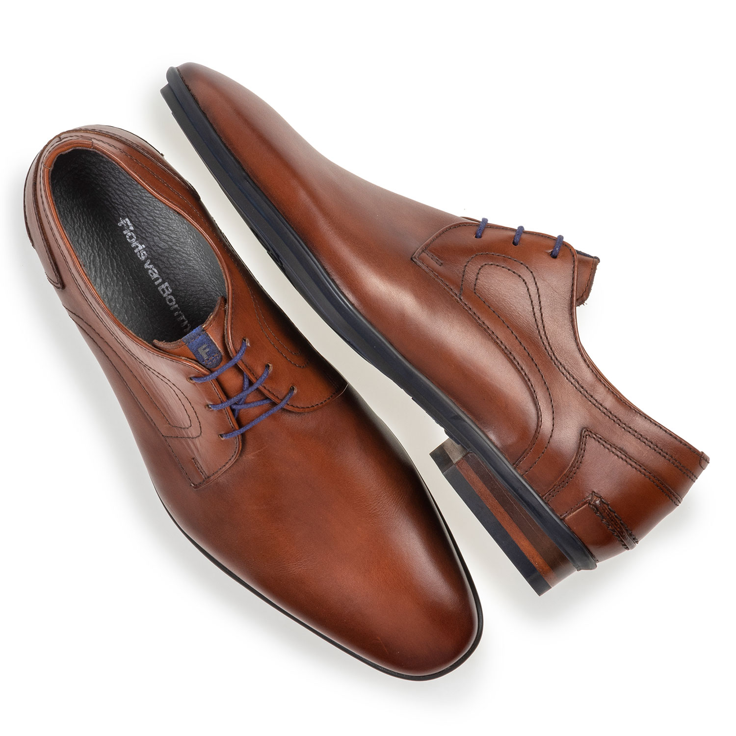 18240/02 - Lace shoe leather cognac 18240/02 - Lace shoe leather cognac