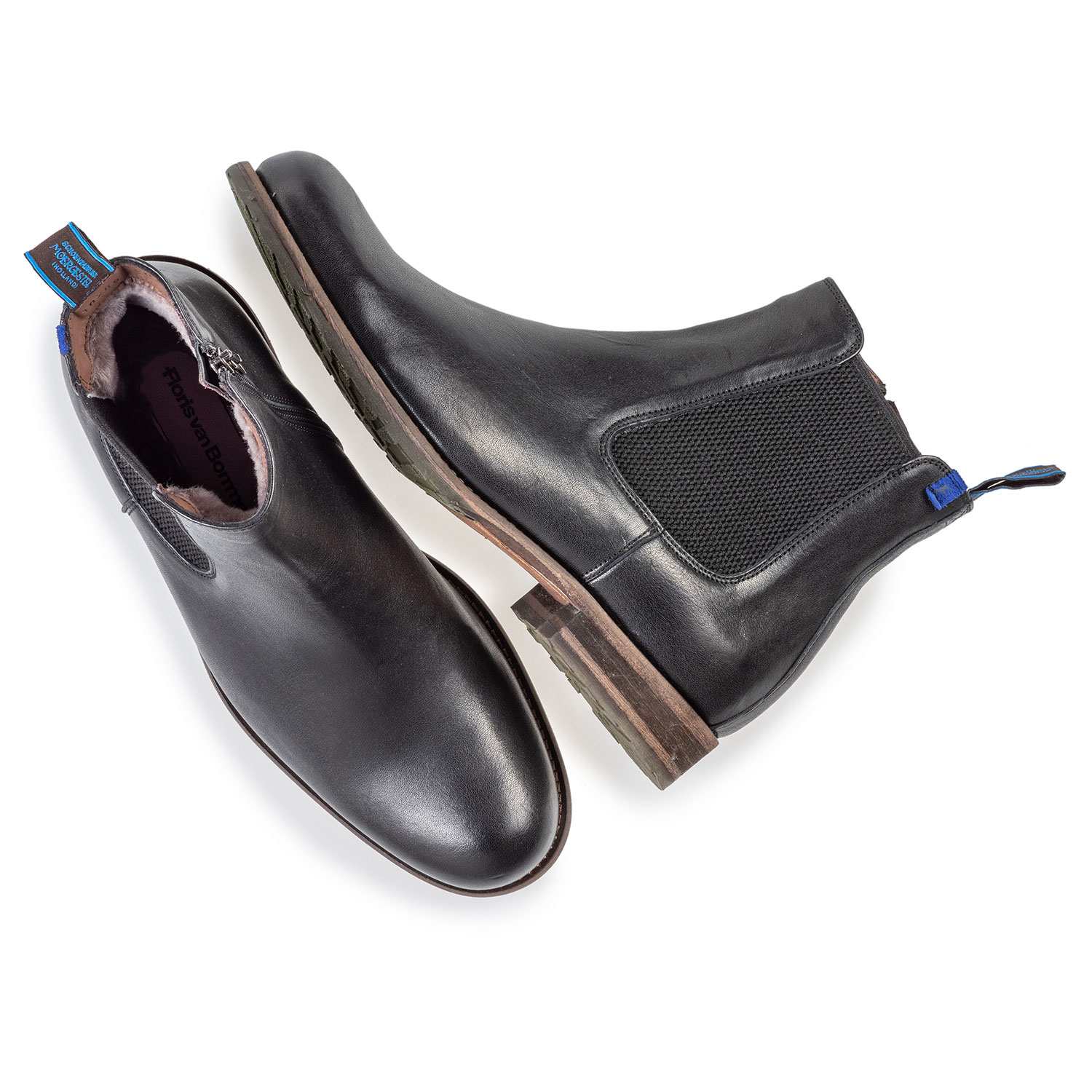 10289/20 - Wolgevoerde chelsea boot zwart 10289/20 - Wolgevoerde chelsea boot zwart
