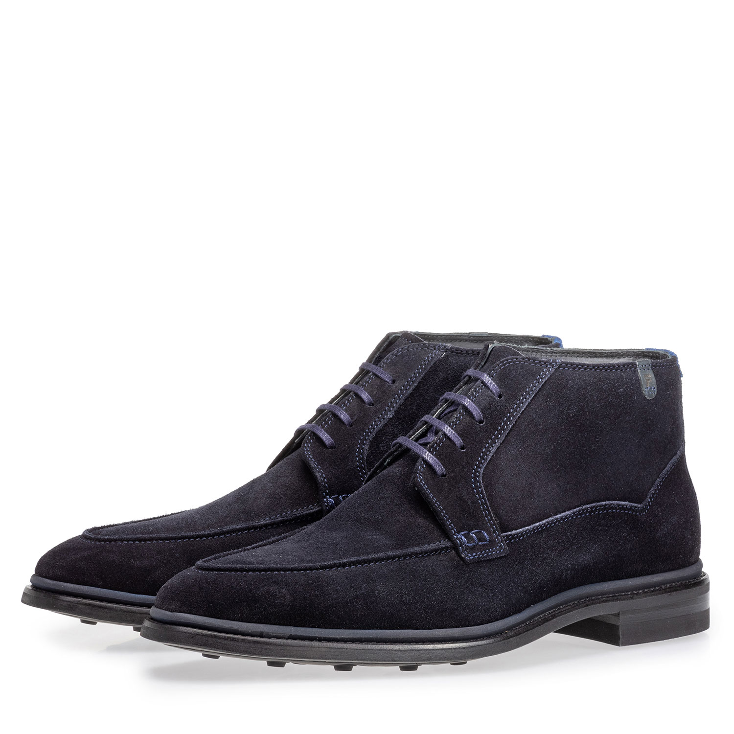 20172/01 - Lace boot blue suede leather 20172/01 - Lace boot blue suede leather