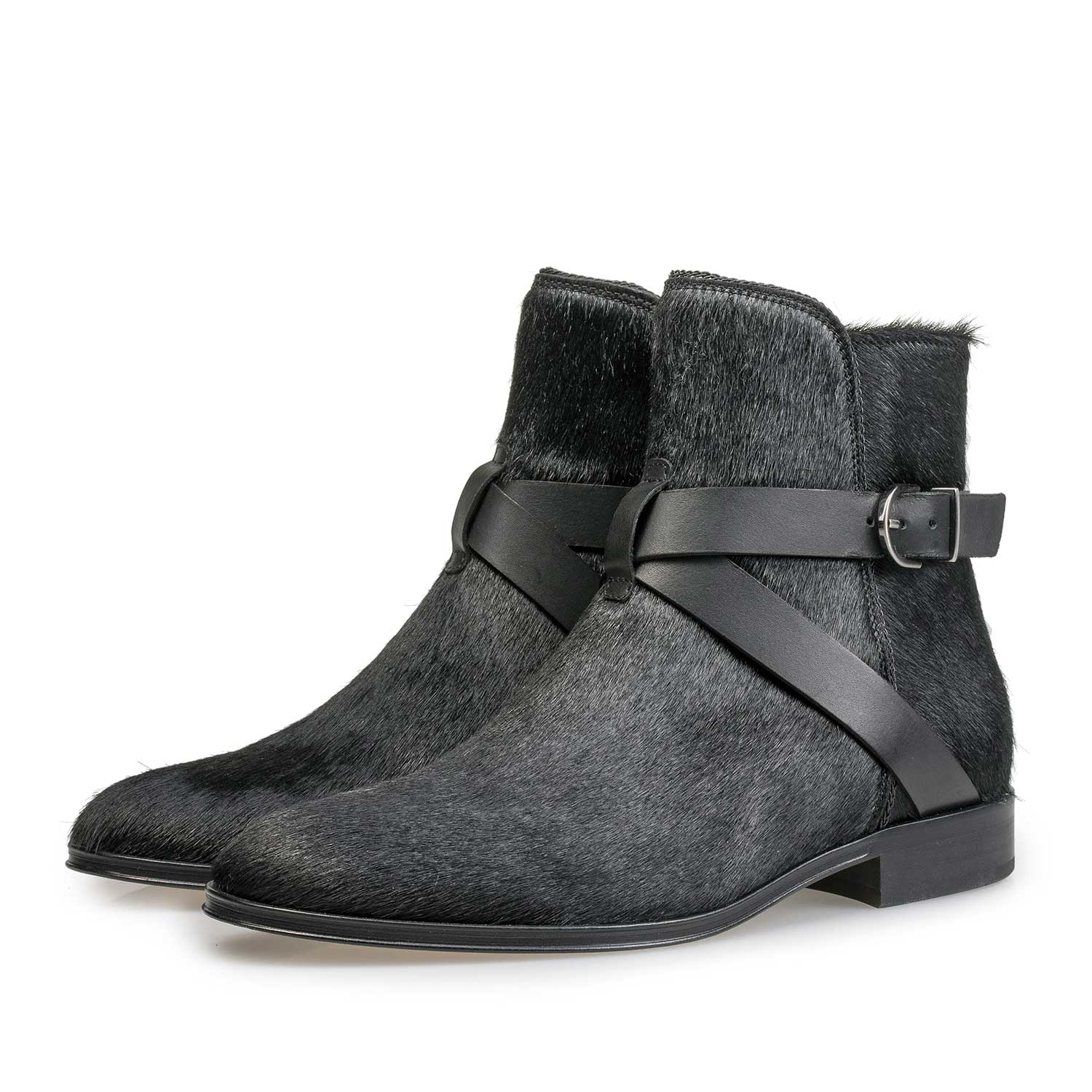 85602/01 - Zwarte ponyhair chelsea boot 85602/01 - Zwarte ponyhair chelsea boot