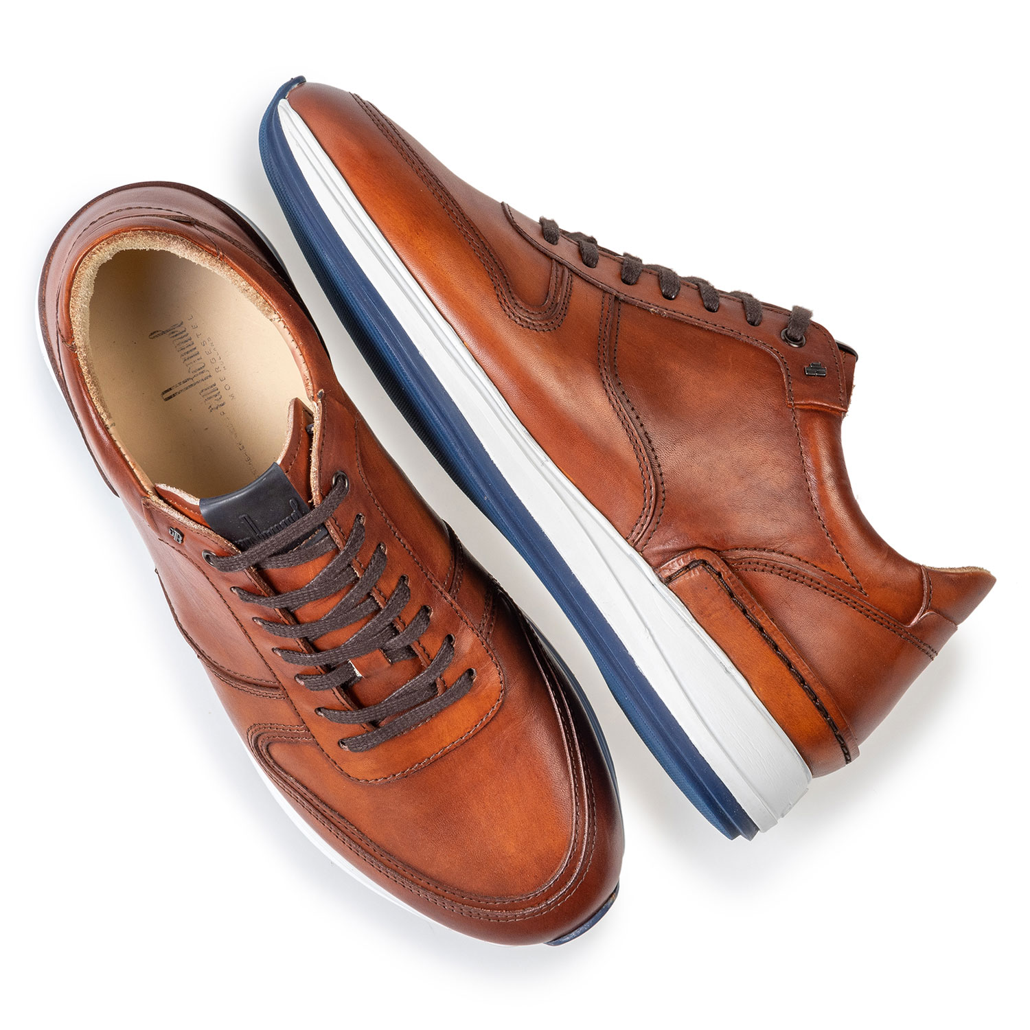 16334/00 - Sneaker kalfsleer cognac 16334/00 - Sneaker kalfsleer cognac