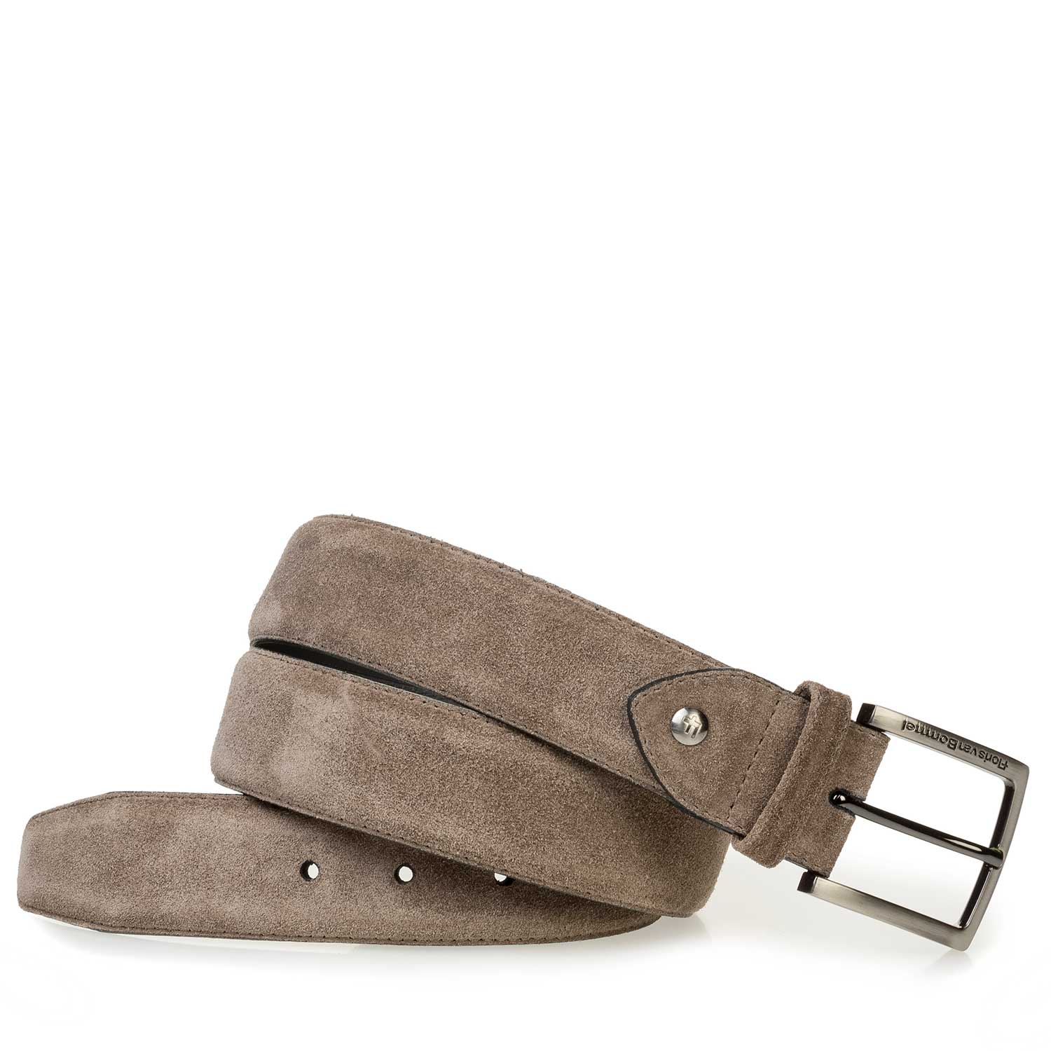 75189/68 - Taupe-coloured washed suede leather belt 75189/68 - Taupe-coloured washed suede leather belt