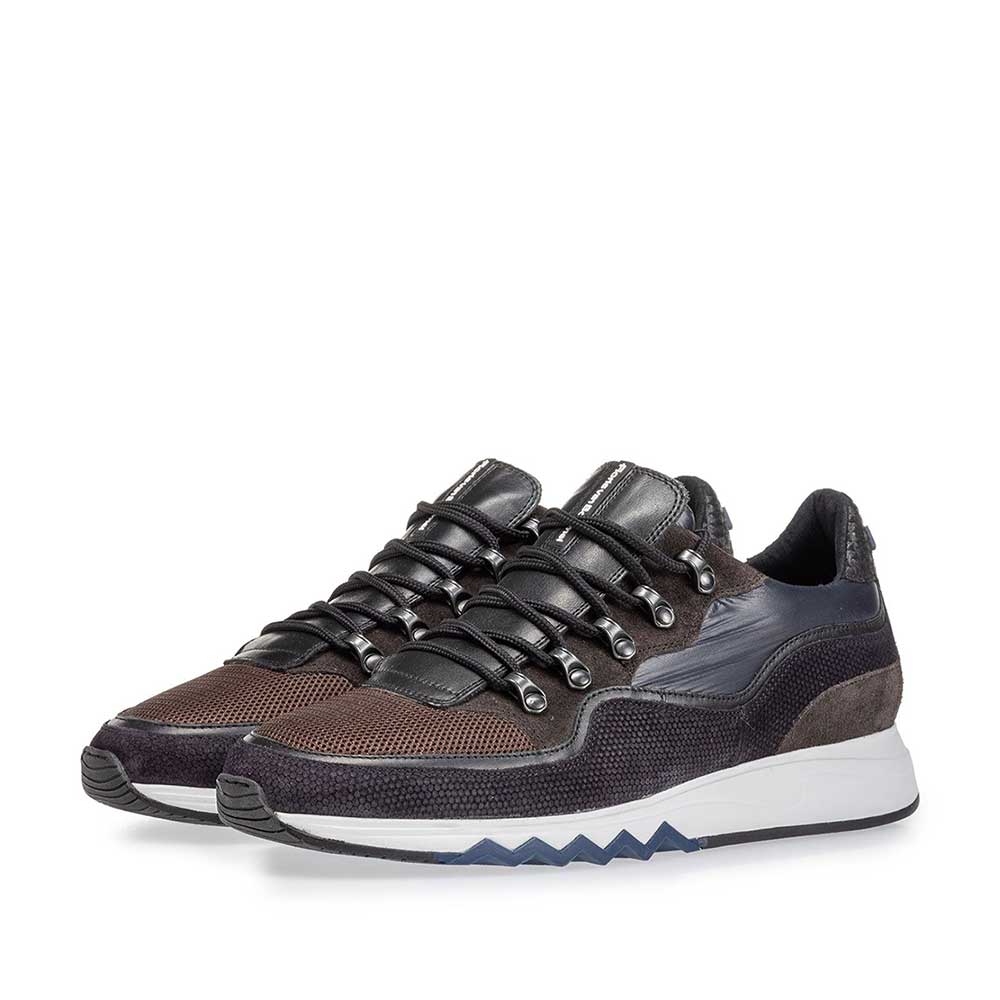 16393/15 - Sneaker dark brown suede leather 16393/15 - Sneaker dark brown suede leather