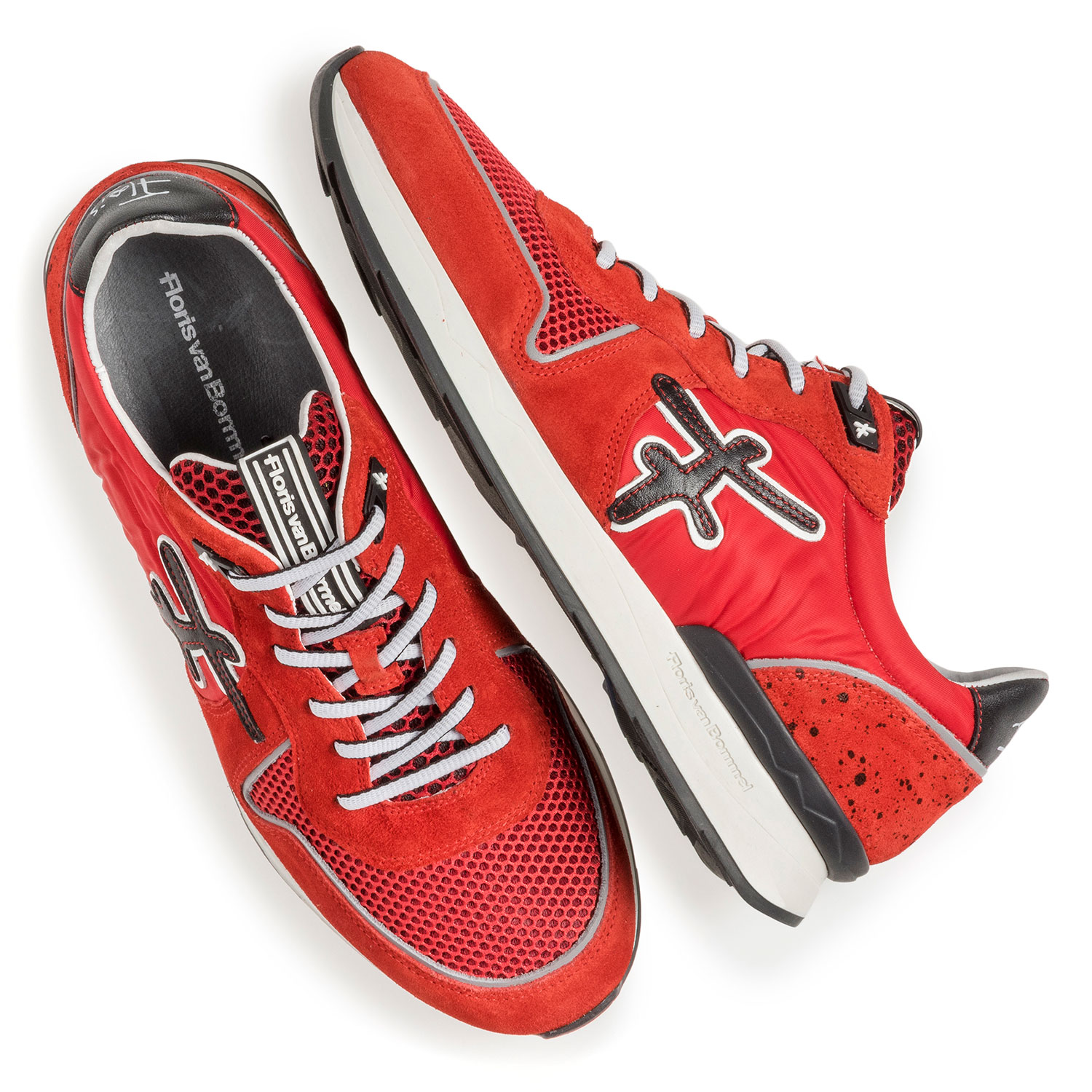 16346/10 - Rode suède sneaker 16346/10 - Rode suède sneaker