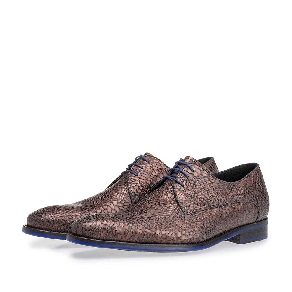 18159/30 - Lace shoe metallic red 18159/30 - Lace shoe metallic red