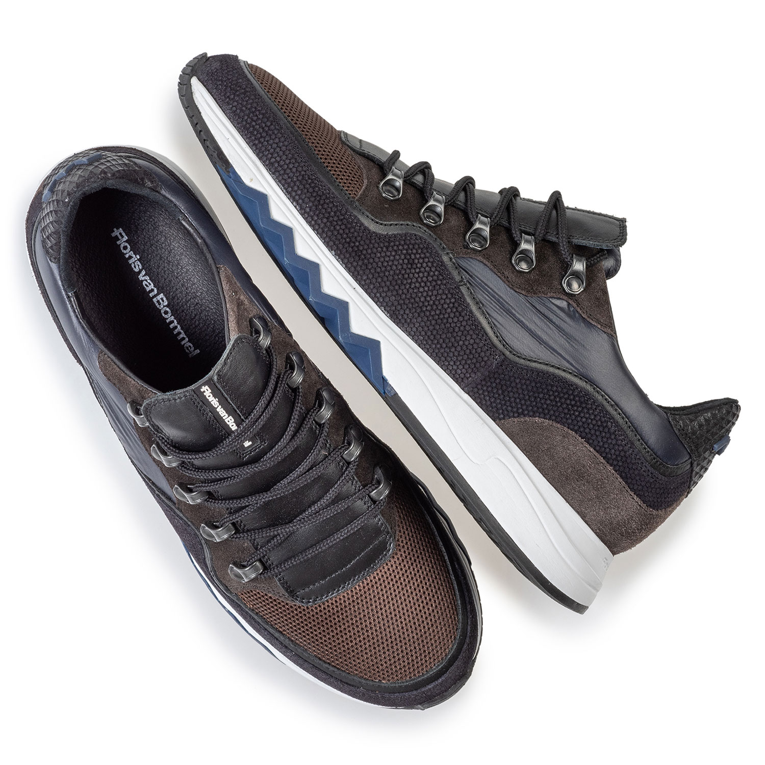16393/15 - Sneaker dark brown suede leather 16393/15 - Sneaker dark brown suede leather