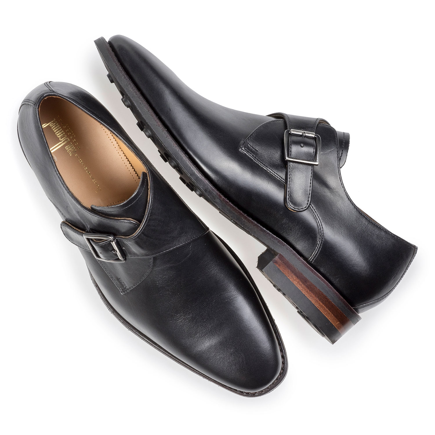 12352/02 - Black calf leather monk strap 12352/02 - Black calf leather monk strap