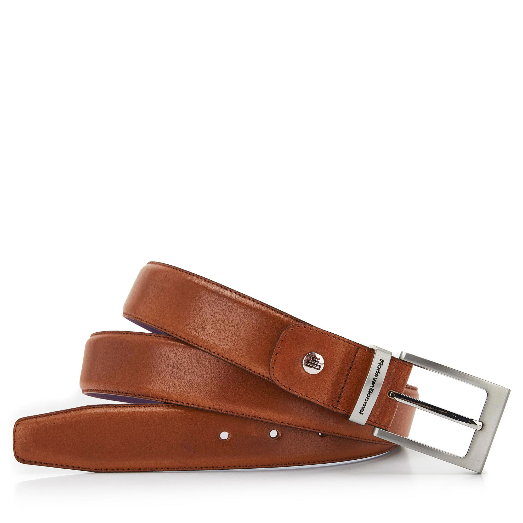 75046/00 - Donkercognac leren riem 75046/00 - Donkercognac leren riem
